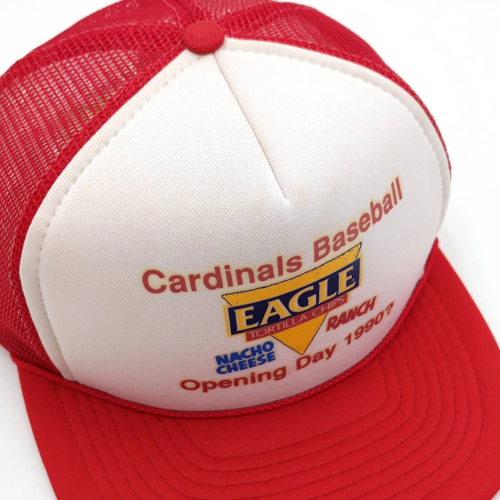 Vintage Vintage St Louis Cardinals Opening Day 1990 Trucker Hat Size ONE SIZE - 5 Thumbnail