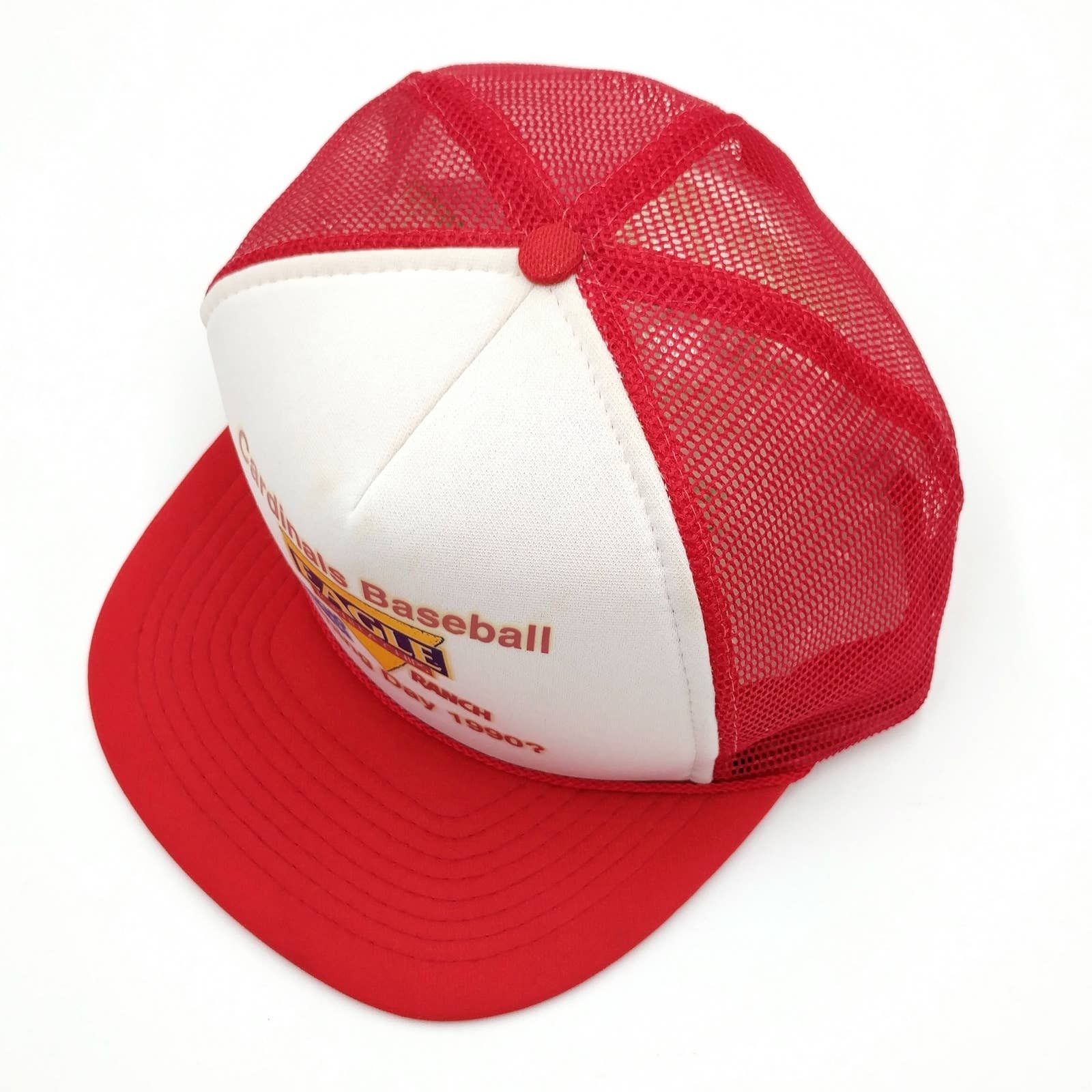 Vintage Vintage St Louis Cardinals Opening Day 1990 Trucker Hat Size ONE SIZE - 4 Thumbnail