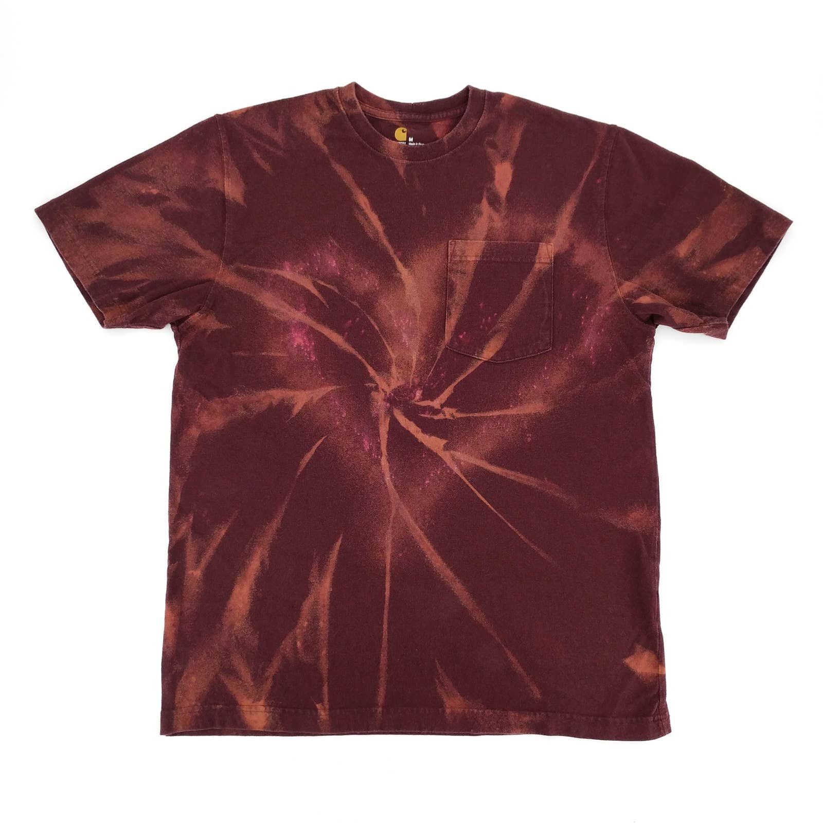 Carhartt Carhartt Custom Tie Dye Bleached Heart T-Shirt Pocket Tee M Size US M / EU 48-50 / 2 - 1 Thumbnail