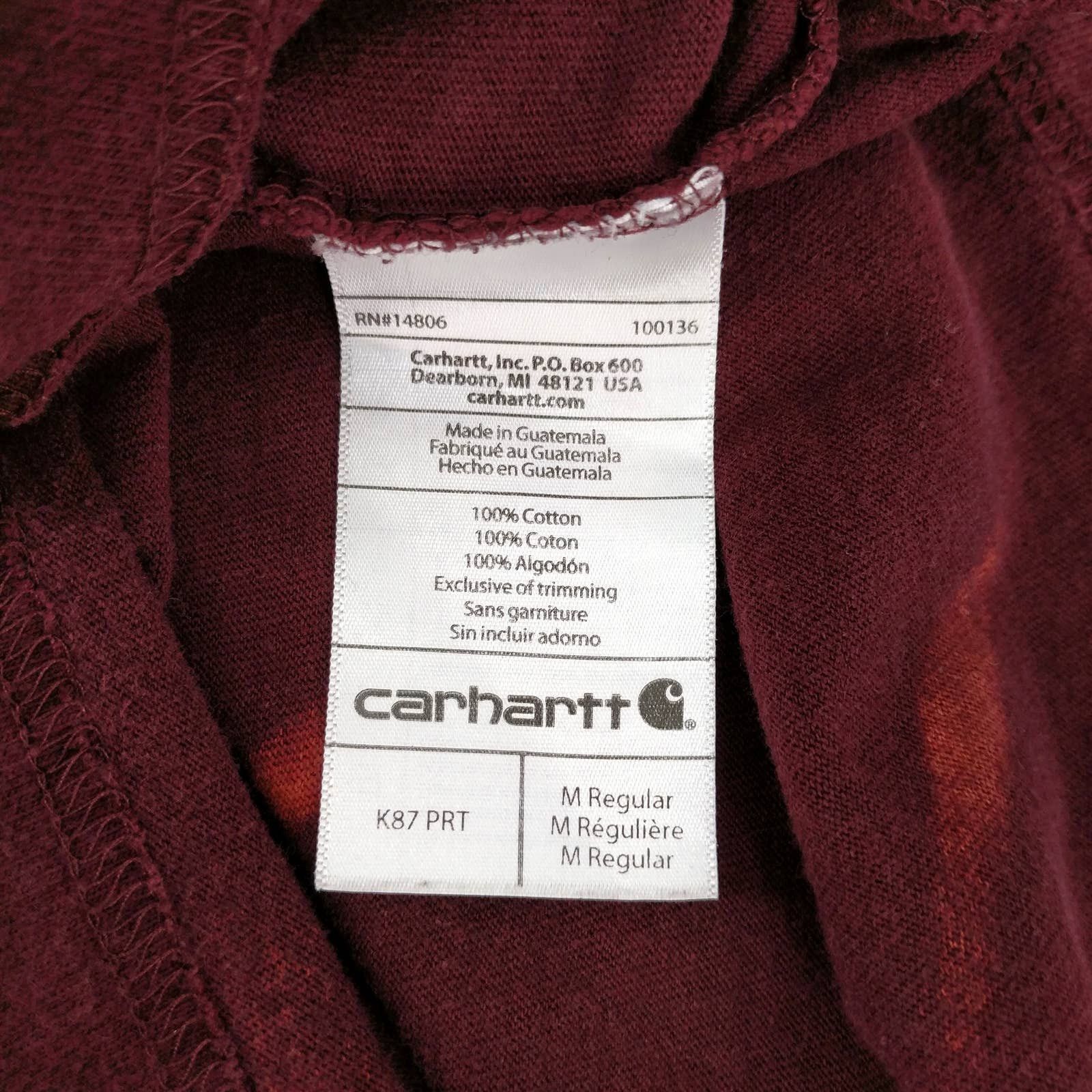 Carhartt Carhartt Custom Tie Dye Bleached Heart T-Shirt Pocket Tee M Size US M / EU 48-50 / 2 - 6 Thumbnail