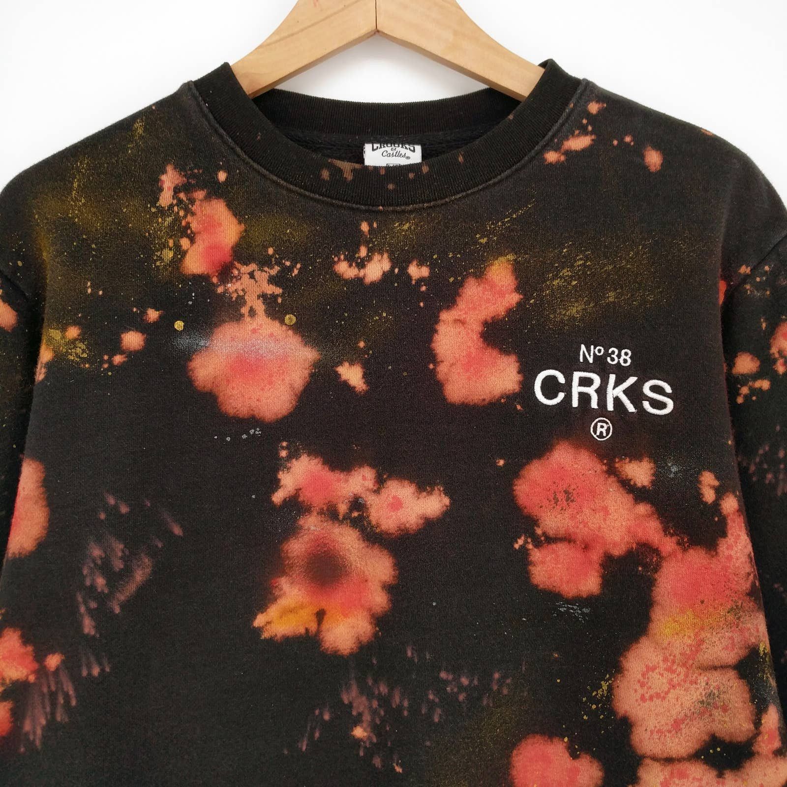 Crooks & Castles Crooks Castles Custom Paint Bleach Tie Dye Greco Sweatshirt Size US L / EU 52-54 / 3 - 2 Thumbnail