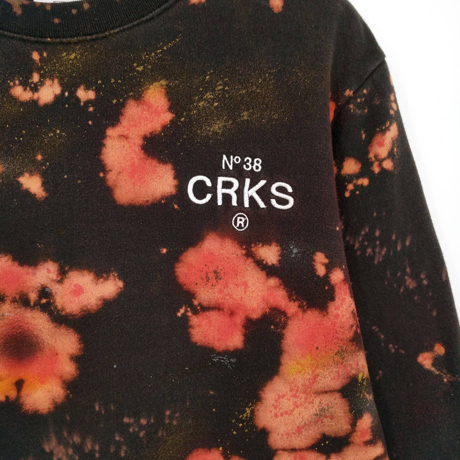 Crooks & Castles Crooks Castles Custom Paint Bleach Tie Dye Greco Sweatshirt Size US L / EU 52-54 / 3 - 4 Thumbnail