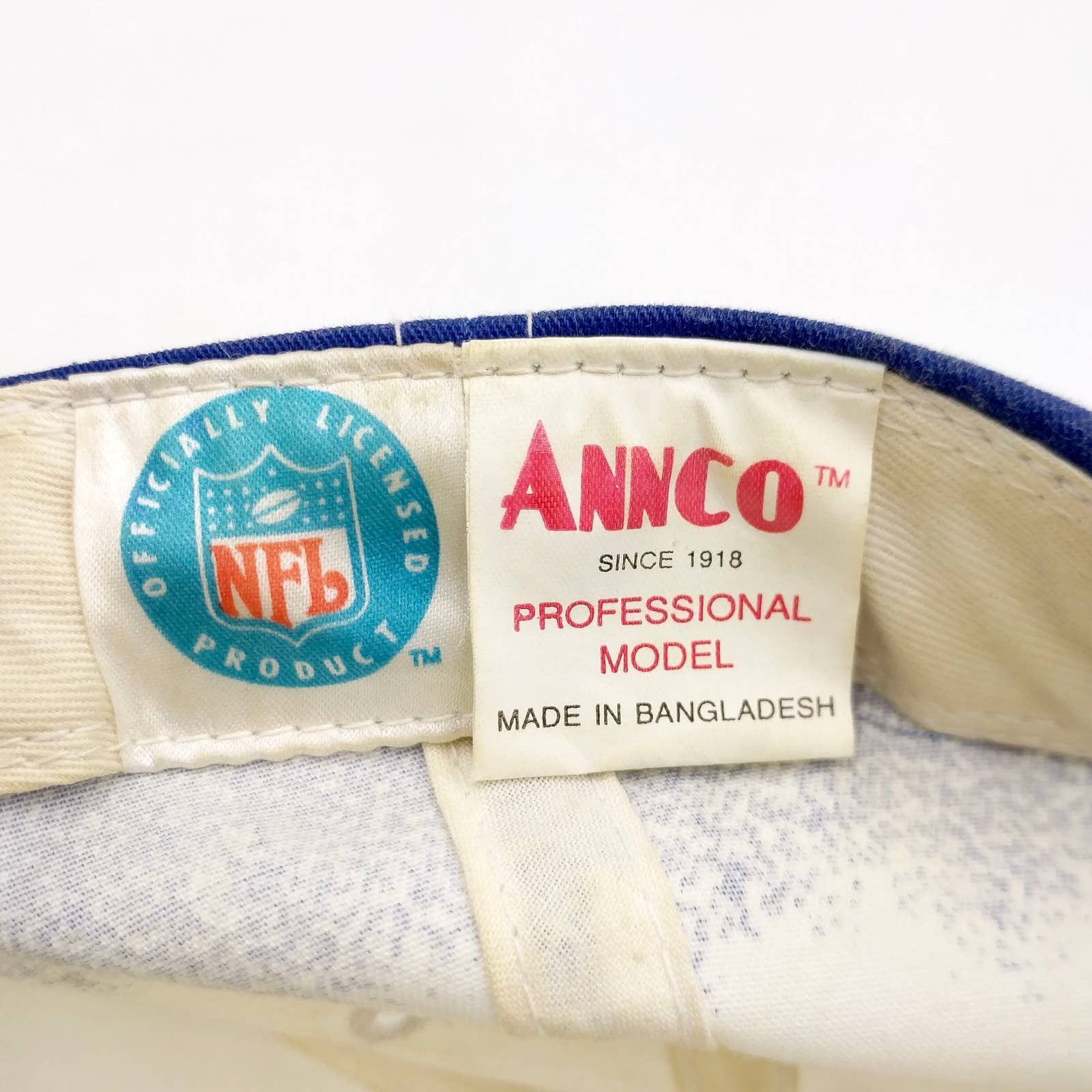 NFL × Vintage Vintage NEW YORK GIANTS Snapback Trucker Hat NFL Licensed Size ONE SIZE - 9 Thumbnail