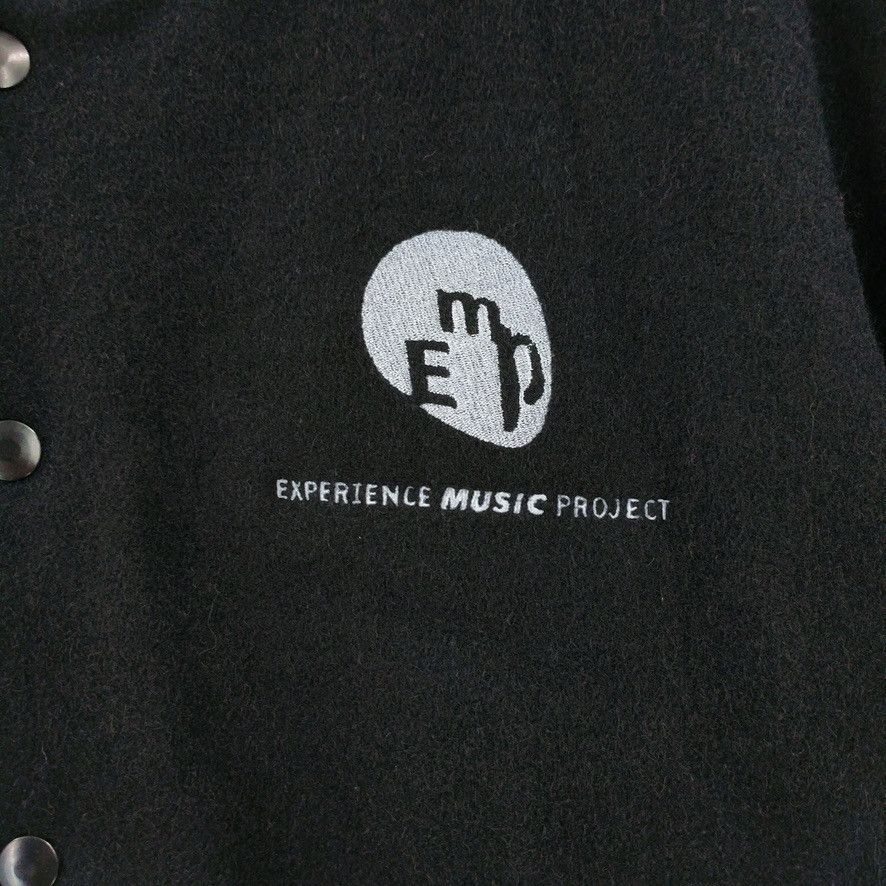 Vintage Vintage EMP Music Project Wool Leather Bomber Jacket USA Size US XL / EU 56 / 4 - 2 Thumbnail