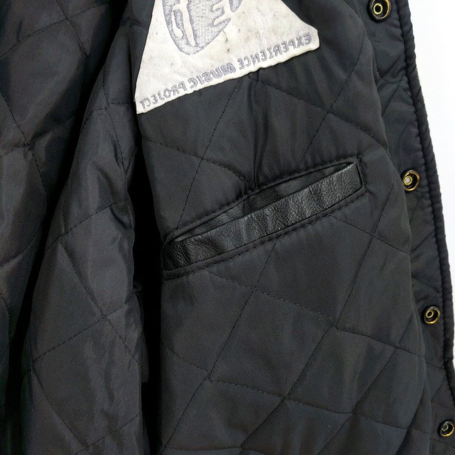 Vintage Vintage EMP Music Project Wool Leather Bomber Jacket USA Size US XL / EU 56 / 4 - 9 Thumbnail
