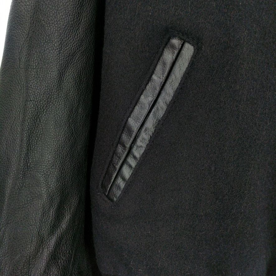 Vintage Vintage EMP Music Project Wool Leather Bomber Jacket USA Size US XL / EU 56 / 4 - 3 Thumbnail