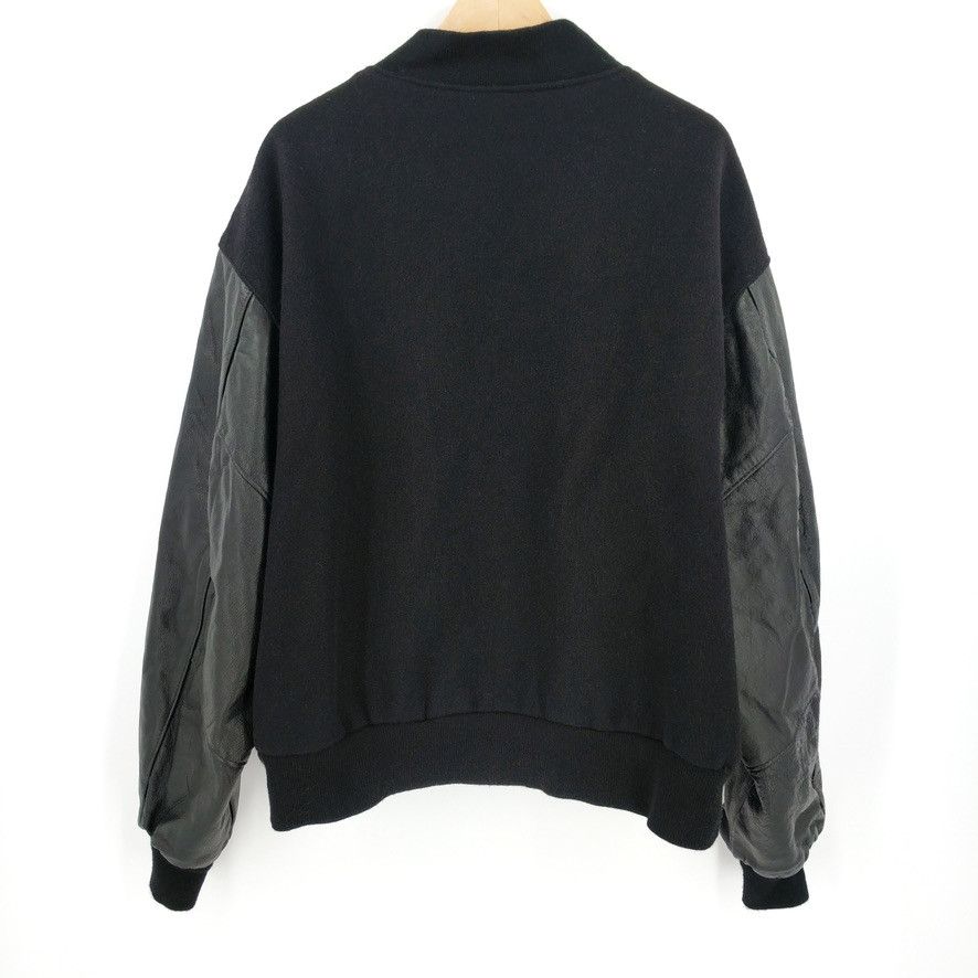 Vintage Vintage EMP Music Project Wool Leather Bomber Jacket USA Size US XL / EU 56 / 4 - 4 Thumbnail