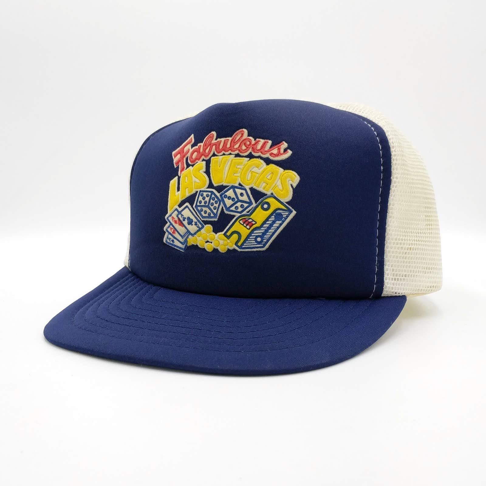 Vintage Vintage Fabulous Las Vegas Snapback Trucker Mesh Hat 80s Size ONE SIZE - 3 Thumbnail