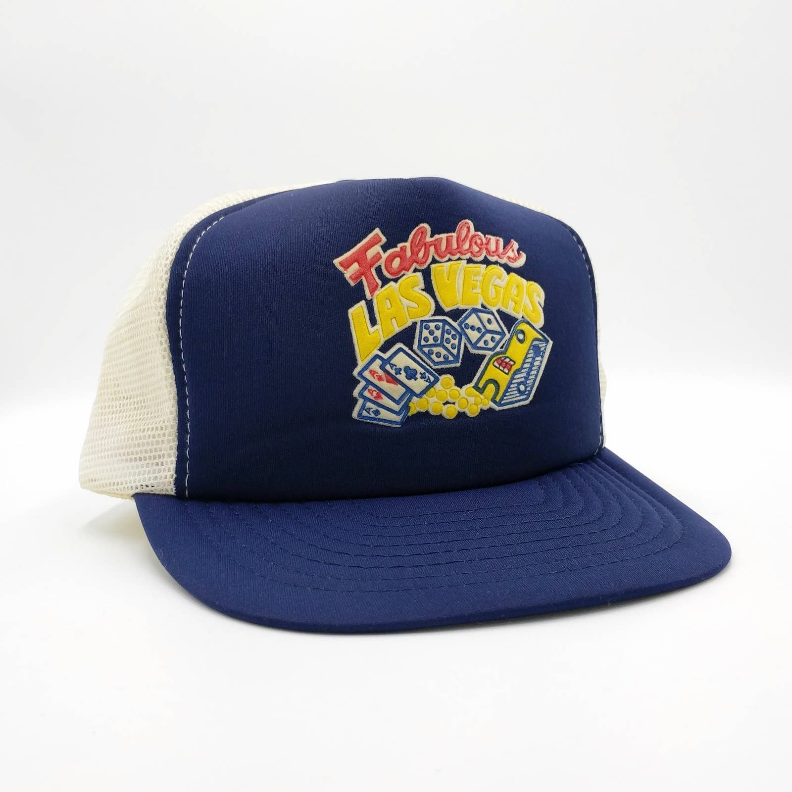 Vintage Vintage Fabulous Las Vegas Snapback Trucker Mesh Hat 80s Size ONE SIZE - 1 Thumbnail