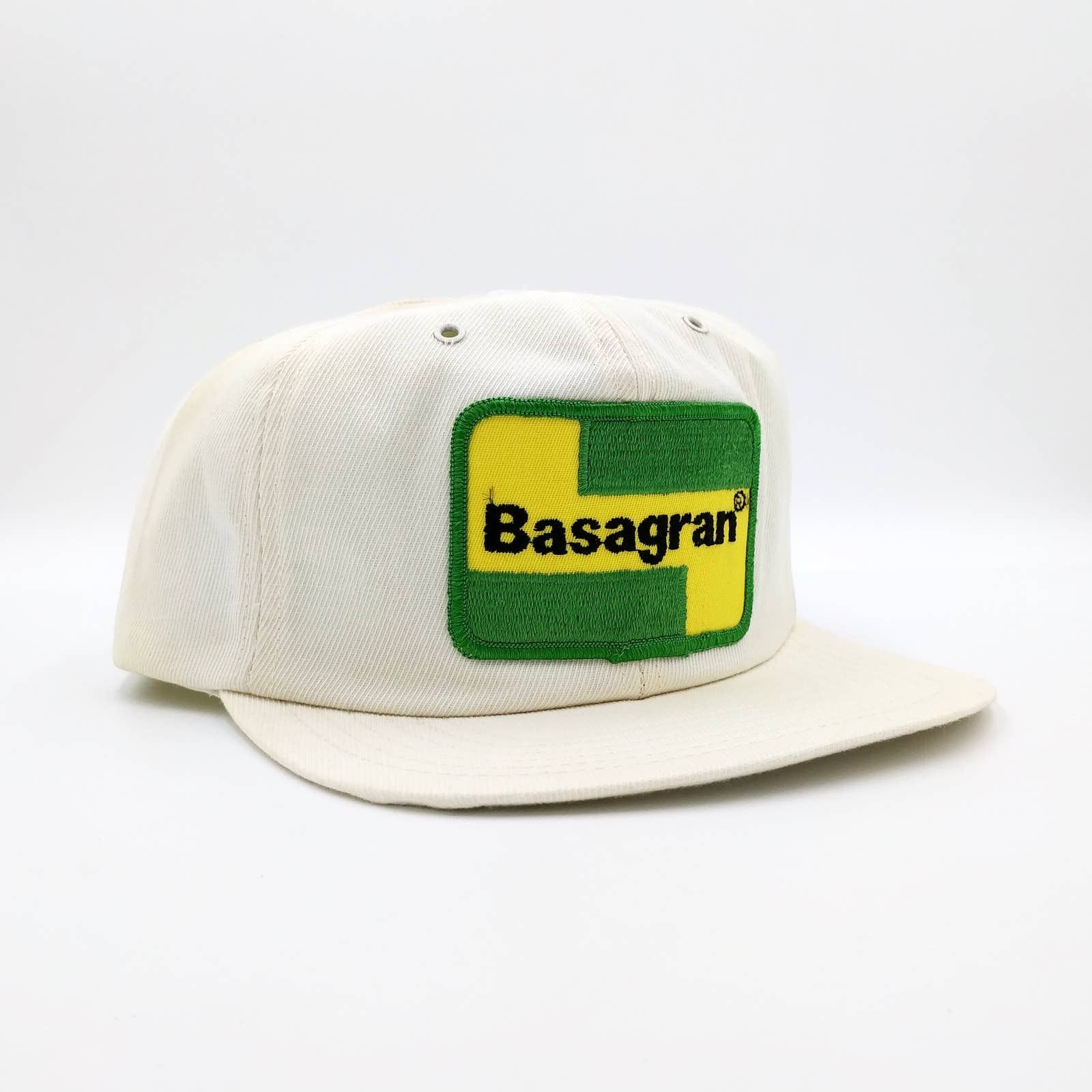 Vintage Vintage Basagran Patch Snapback Trucker Hat 70s Farm USA Size ONE SIZE - 1 Thumbnail