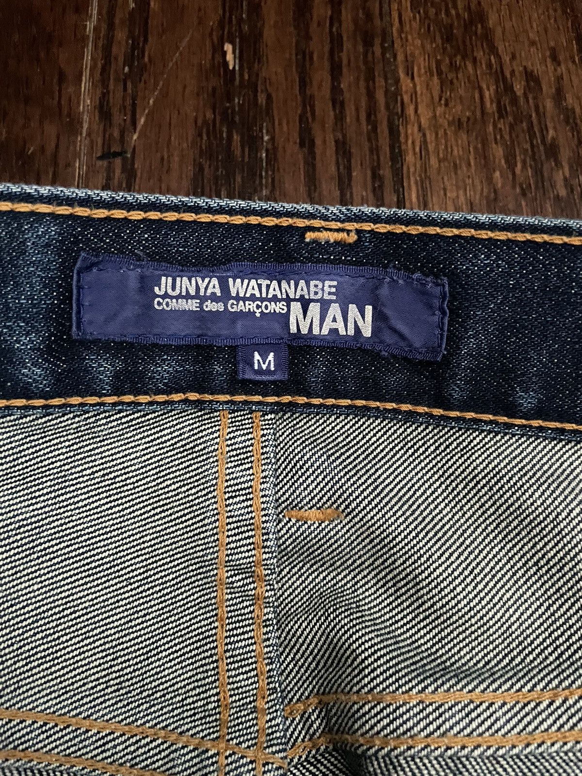 Junya Watanabe Junya AD2002 Biker Patches Denim Jeans Indigo Wash Size US 31 - 5 Thumbnail