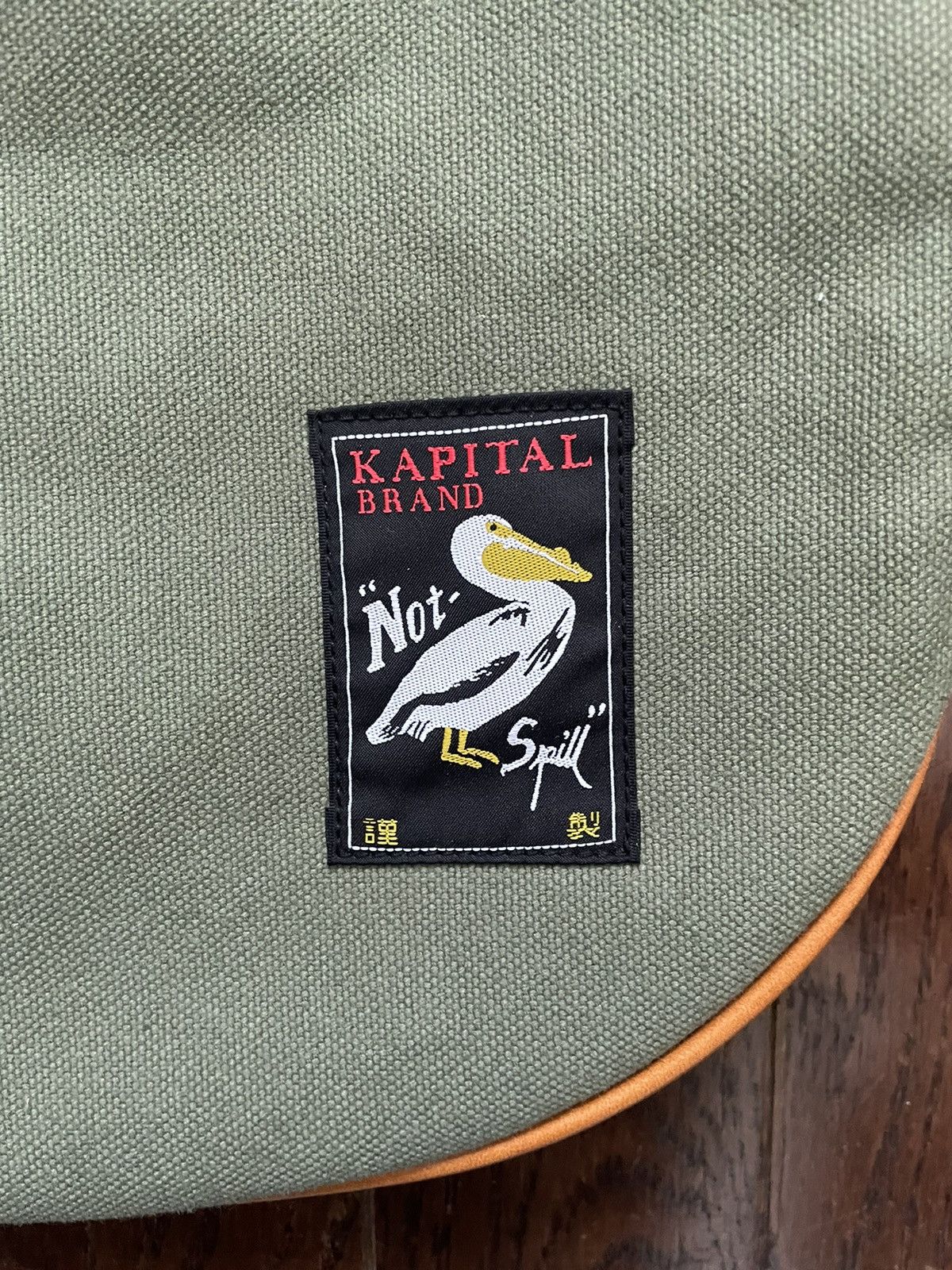 Kapital × Kapital Kountry Kapital Large Pelican Saddle Shoulder Bag Olive Green Size ONE SIZE - 3 Thumbnail
