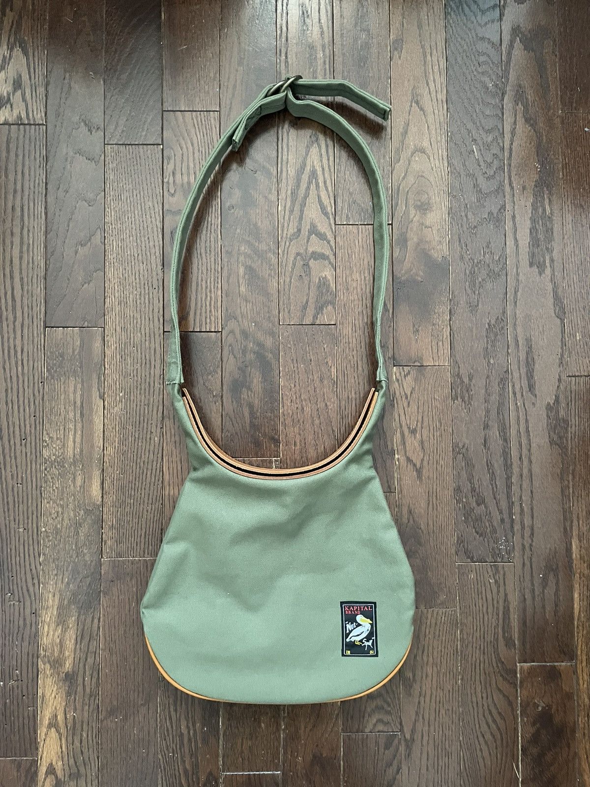 Kapital × Kapital Kountry Kapital Large Pelican Saddle Shoulder Bag Olive Green Size ONE SIZE - 1 Thumbnail