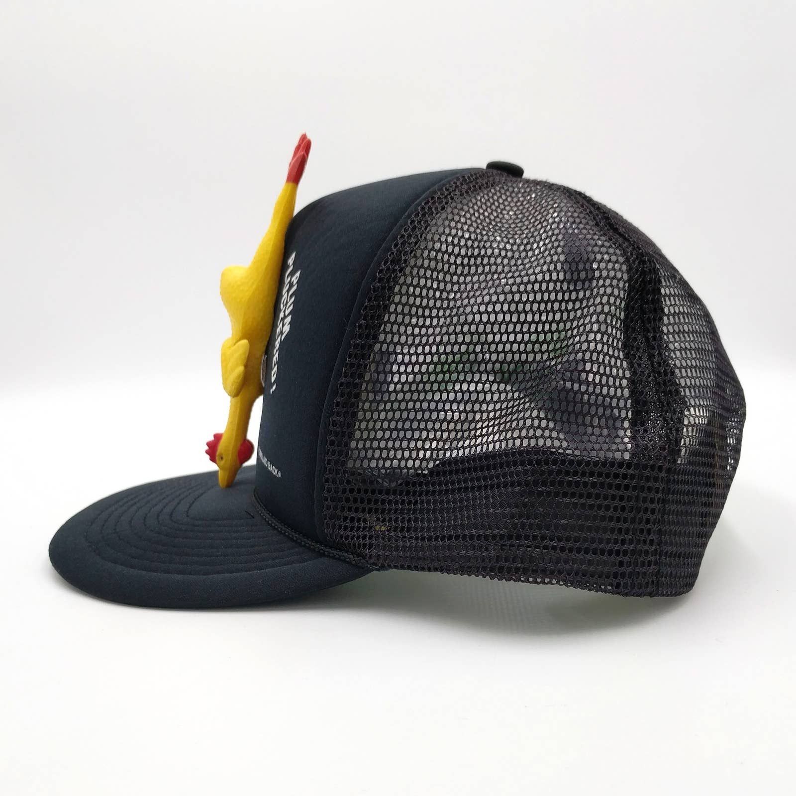 Vintage Vintage Retired & Plum Pluckered Rubber Chicken Trucker Hat Size ONE SIZE - 6 Thumbnail