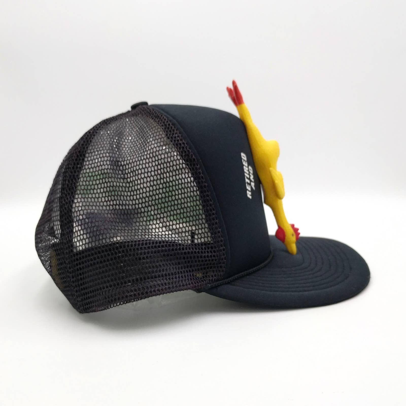 Vintage Vintage Retired & Plum Pluckered Rubber Chicken Trucker Hat Size ONE SIZE - 7 Thumbnail