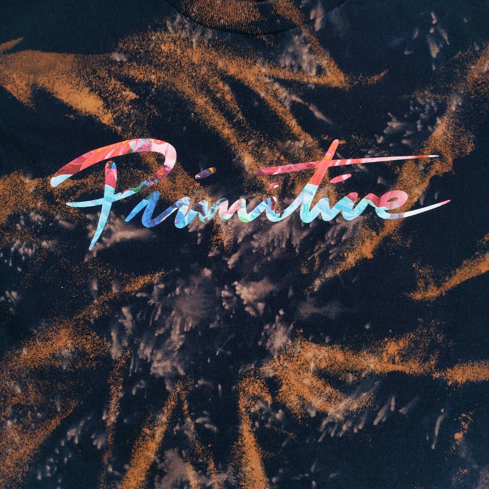 Primitive Primitive Nuevo Script Ink Custom Tie Dye Bleached T-Shirt M Size US M / EU 48-50 / 2 - 2 Thumbnail