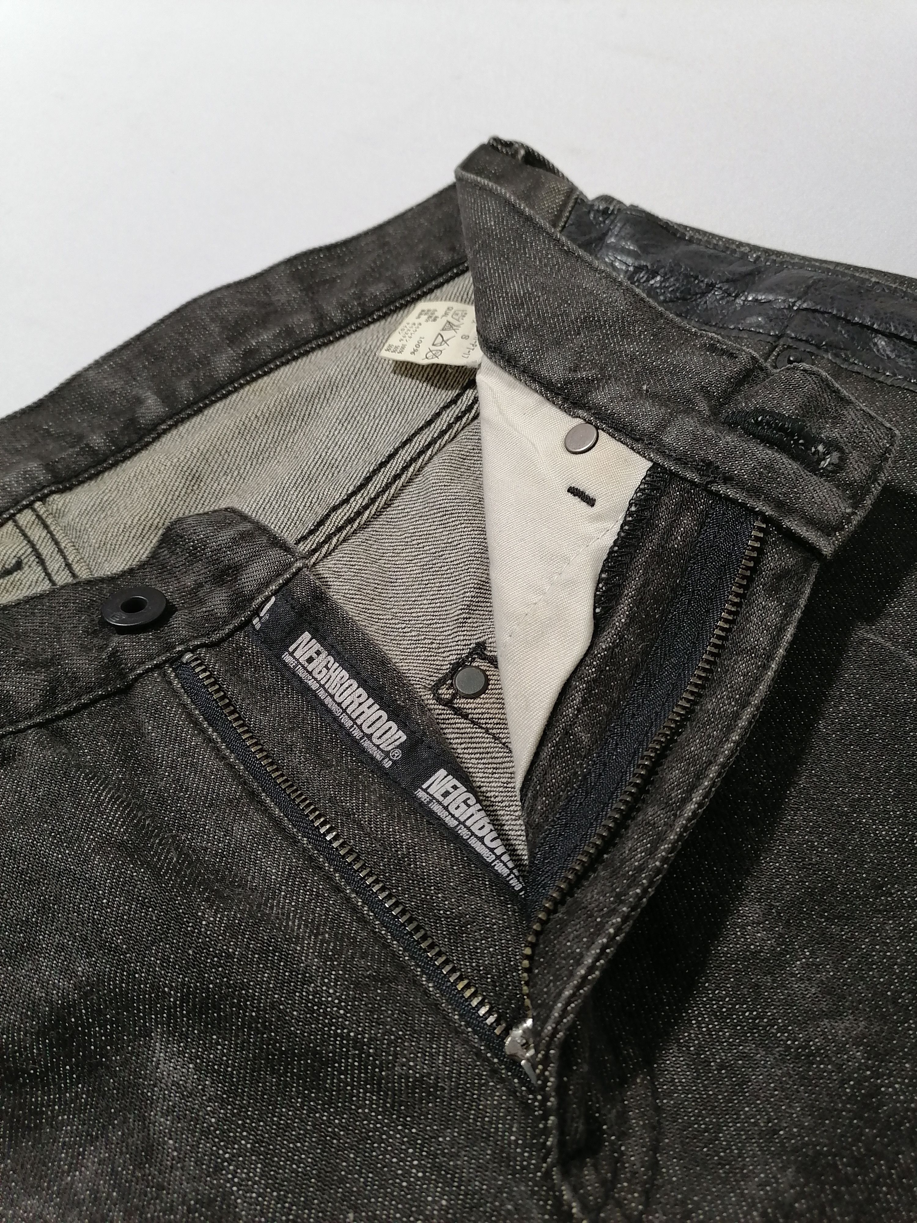 Neighborhood Neighborhood 02 Taped Black Denim Jeans Size US 31 - 5 Thumbnail