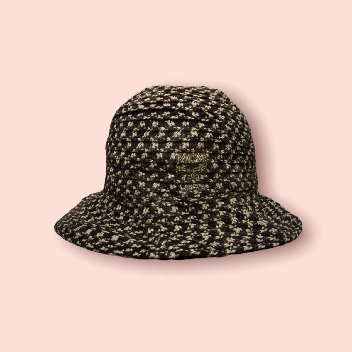 MCM × Vintage VINTAGE MCM CROCHET KNITTED BUCKET HAT Size ONE SIZE - 5 Thumbnail