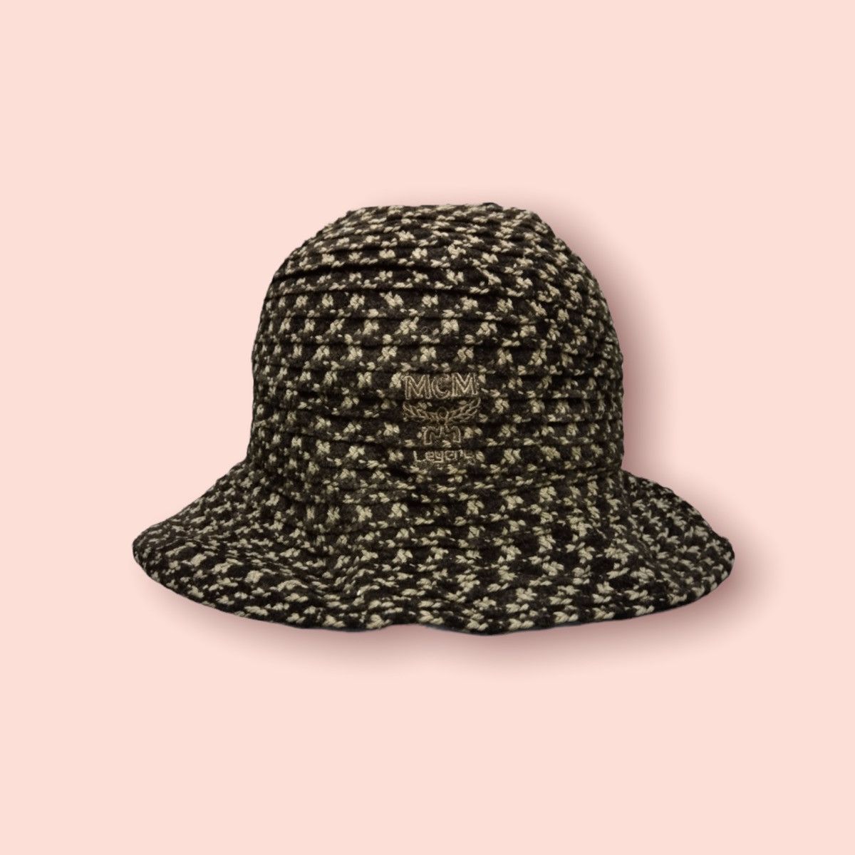 MCM × Vintage VINTAGE MCM CROCHET KNITTED BUCKET HAT Size ONE SIZE - 3 Thumbnail