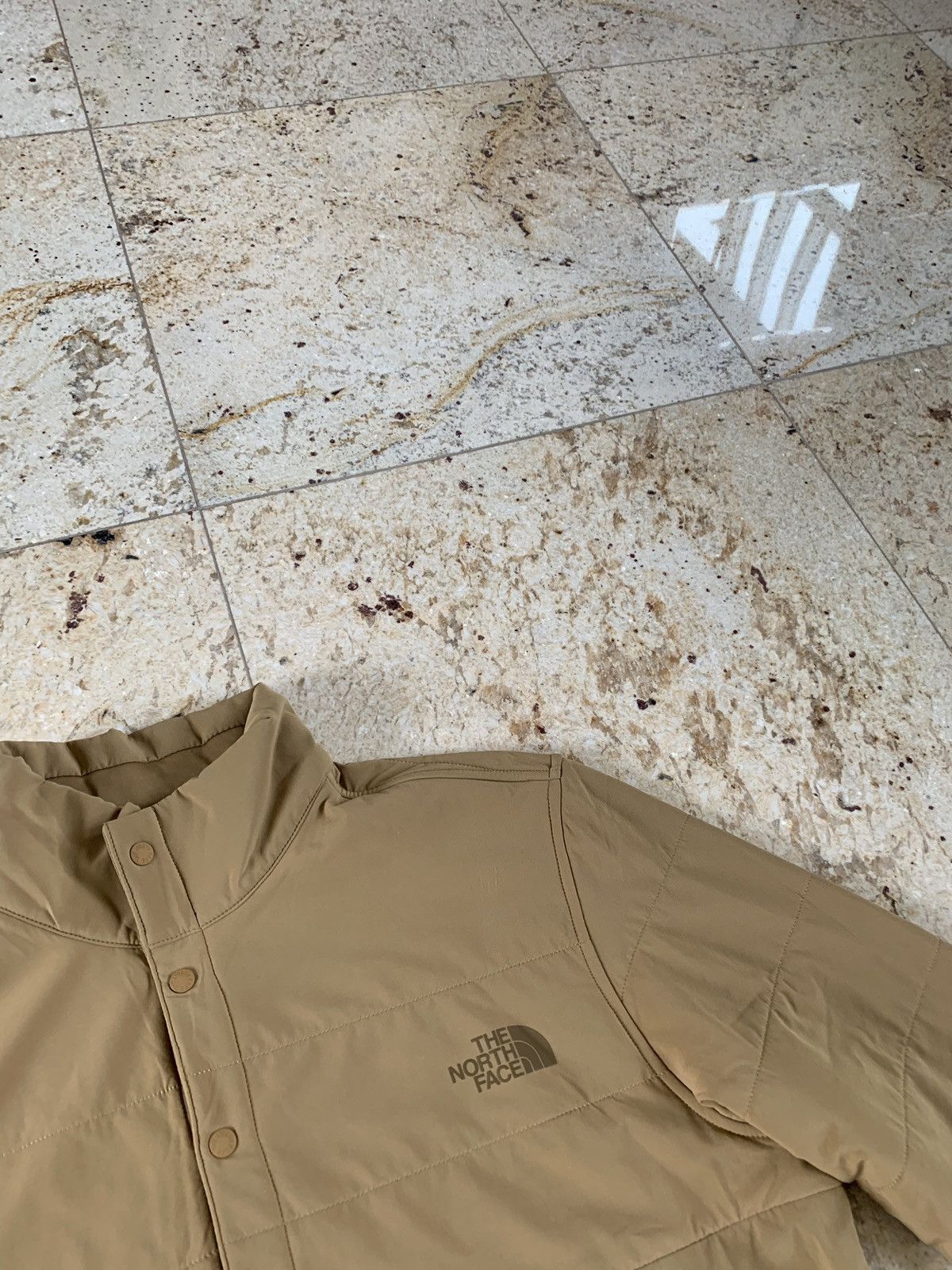 The North Face Lightly Padded, Line Half Button Pullover in Beige Size US M / EU 48-50 / 2 - 9 Thumbnail