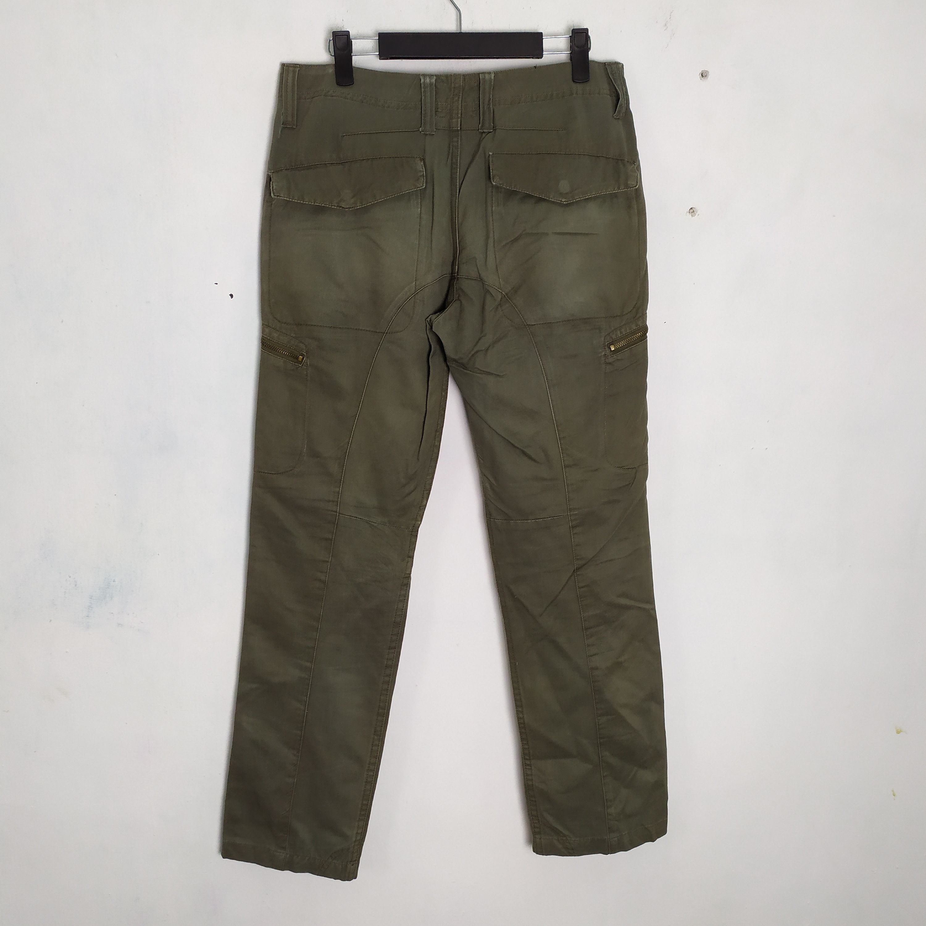 Japanese Brand VINTAGE JSTORM GREEN RUSTY CARGO PANTS Size US 30 / EU 46 - 15 Thumbnail