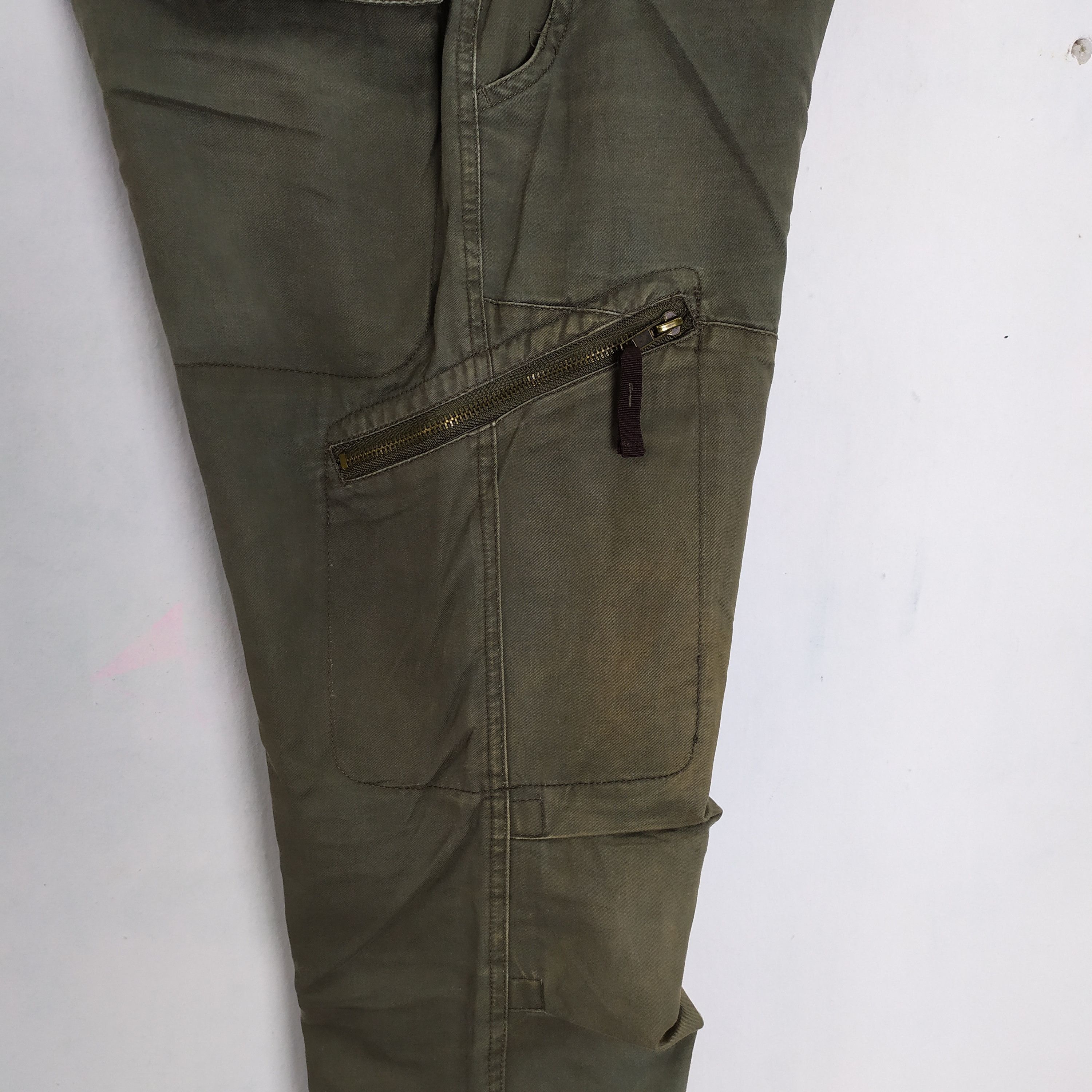 Japanese Brand VINTAGE JSTORM GREEN RUSTY CARGO PANTS Size US 30 / EU 46 - 7 Thumbnail