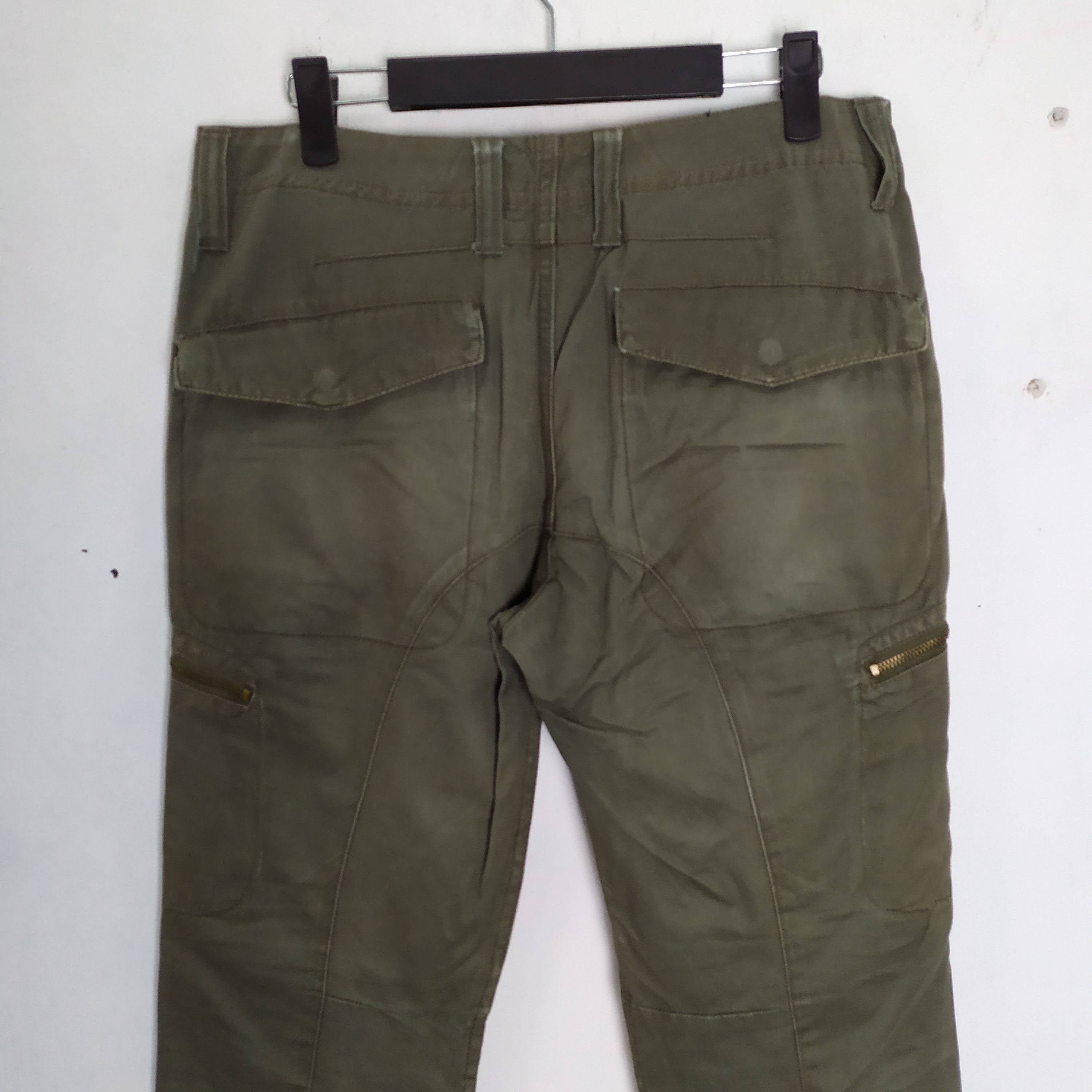 Japanese Brand VINTAGE JSTORM GREEN RUSTY CARGO PANTS Size US 30 / EU 46 - 14 Thumbnail