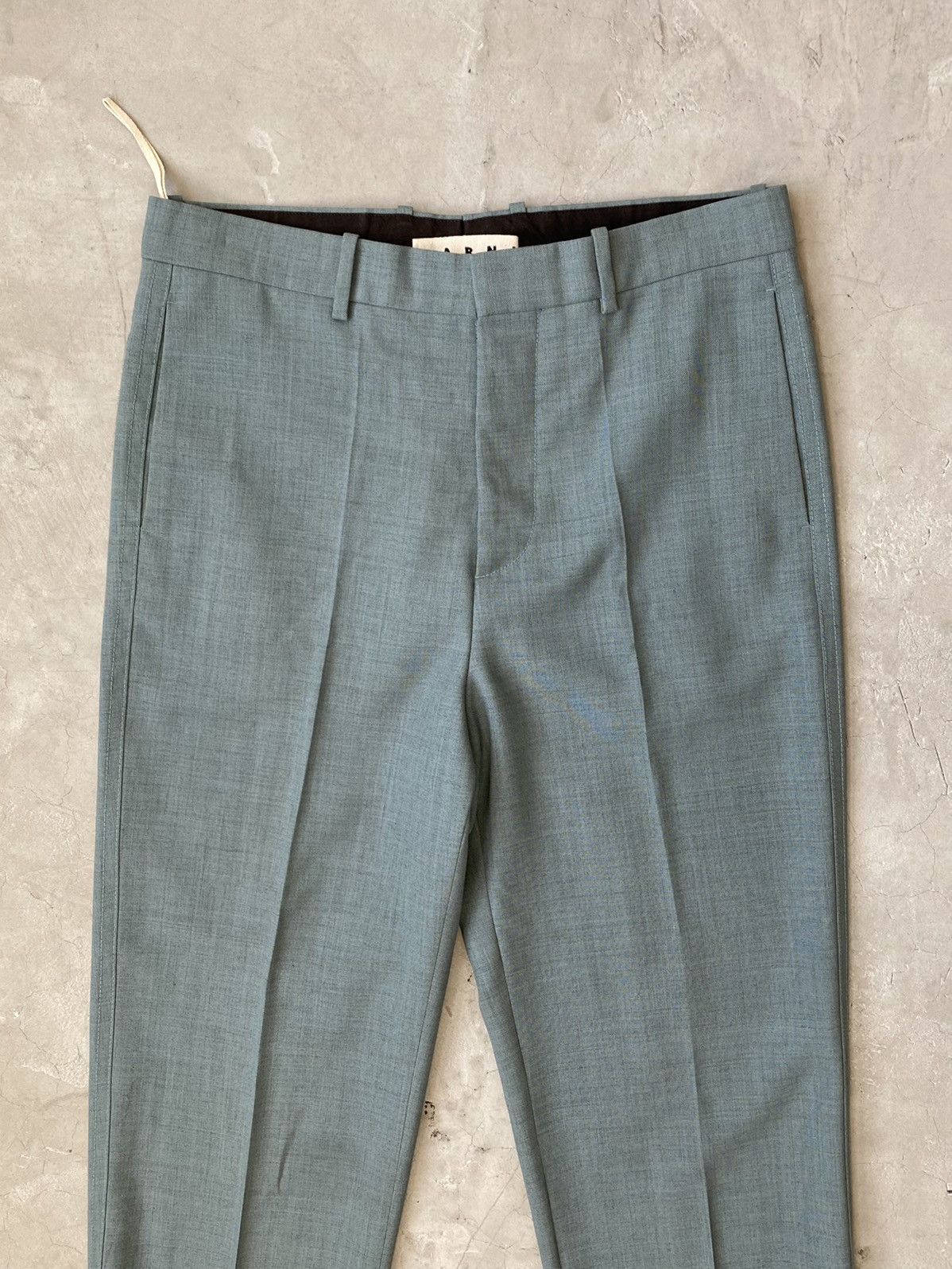 Marni Marni Tropical Wool Cropped Wide Leg Trousers Size US 32 / EU 48 - 3 Thumbnail