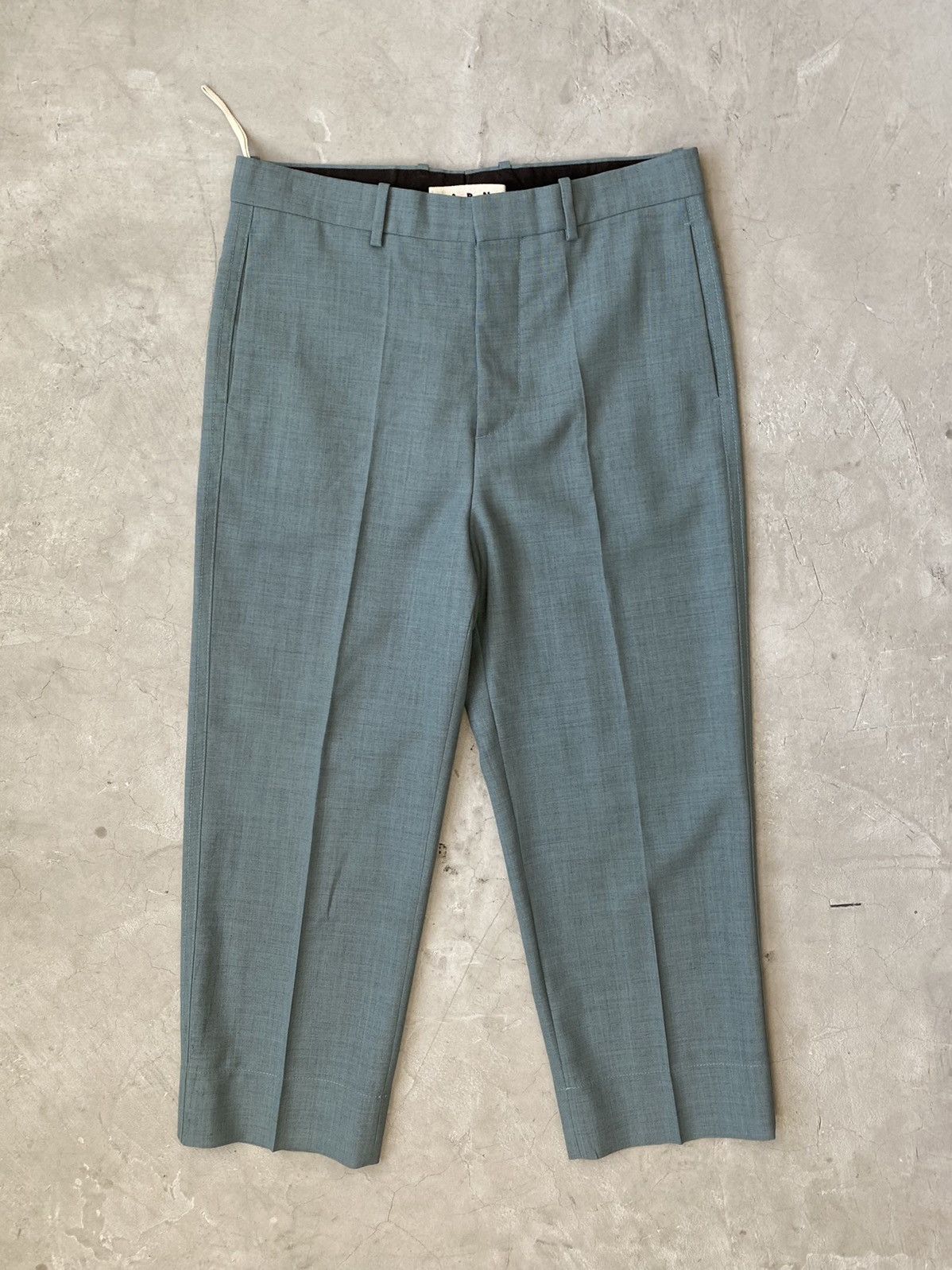 Marni Marni Tropical Wool Cropped Wide Leg Trousers Size US 32 / EU 48 - 1 Thumbnail