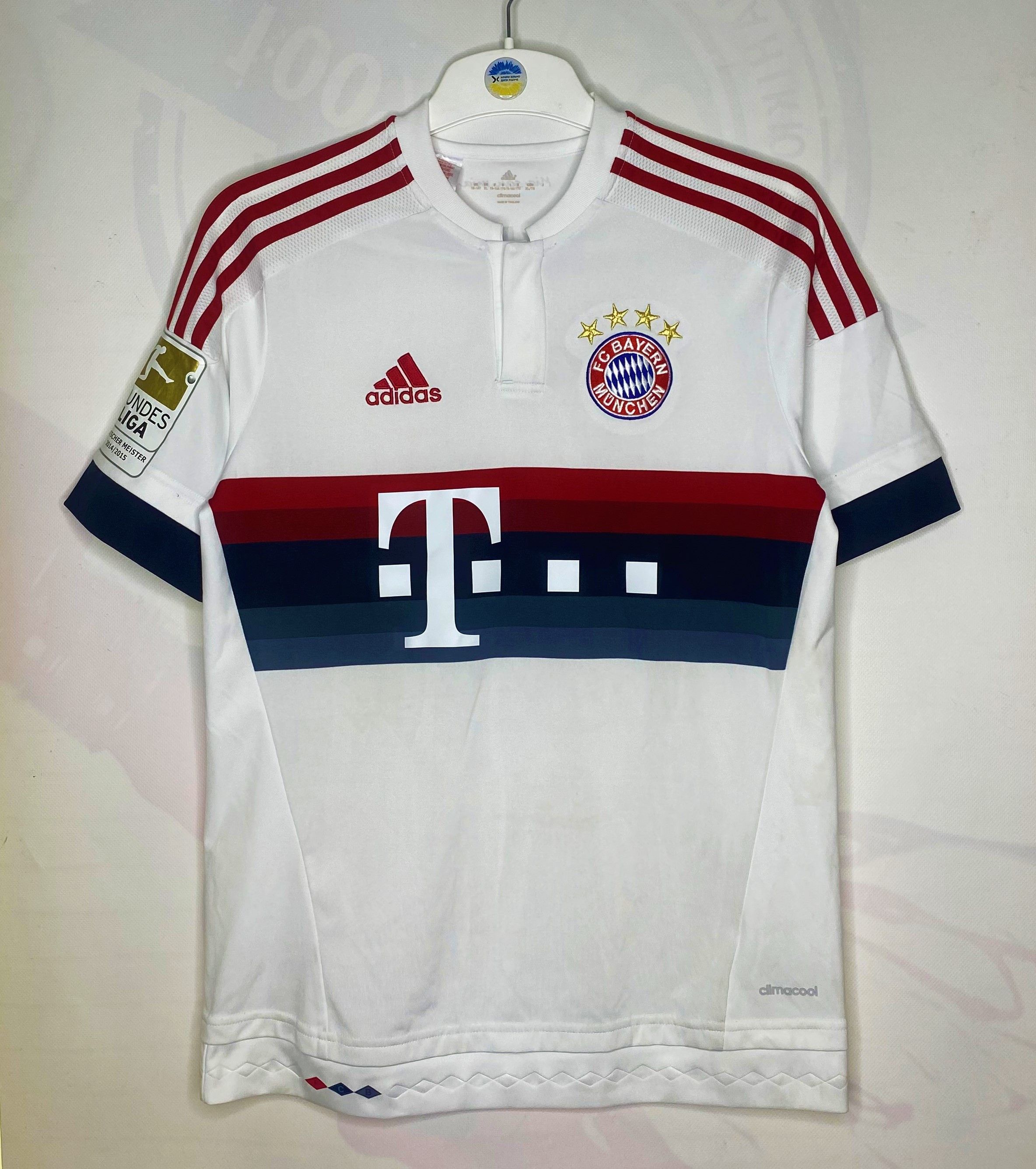 Adidas BAYERN MUNICH COSTA 2015 AWAY FOOTBALL SHIRT SOCCER JERSEY Size US XS / EU 42 / 0 - 1 Thumbnail