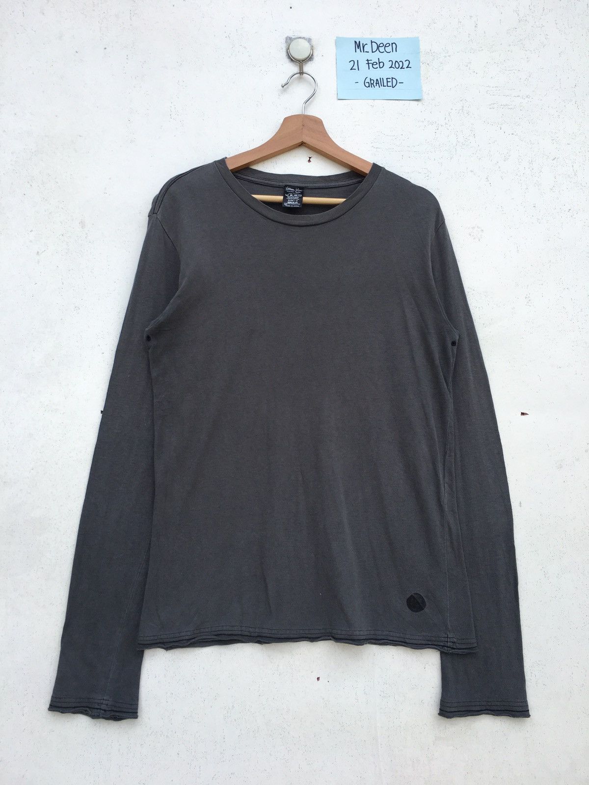 トップス archive number nine thermal top Numbernine Thermal Long Sleeve Shirt Faded Black Thermal LS