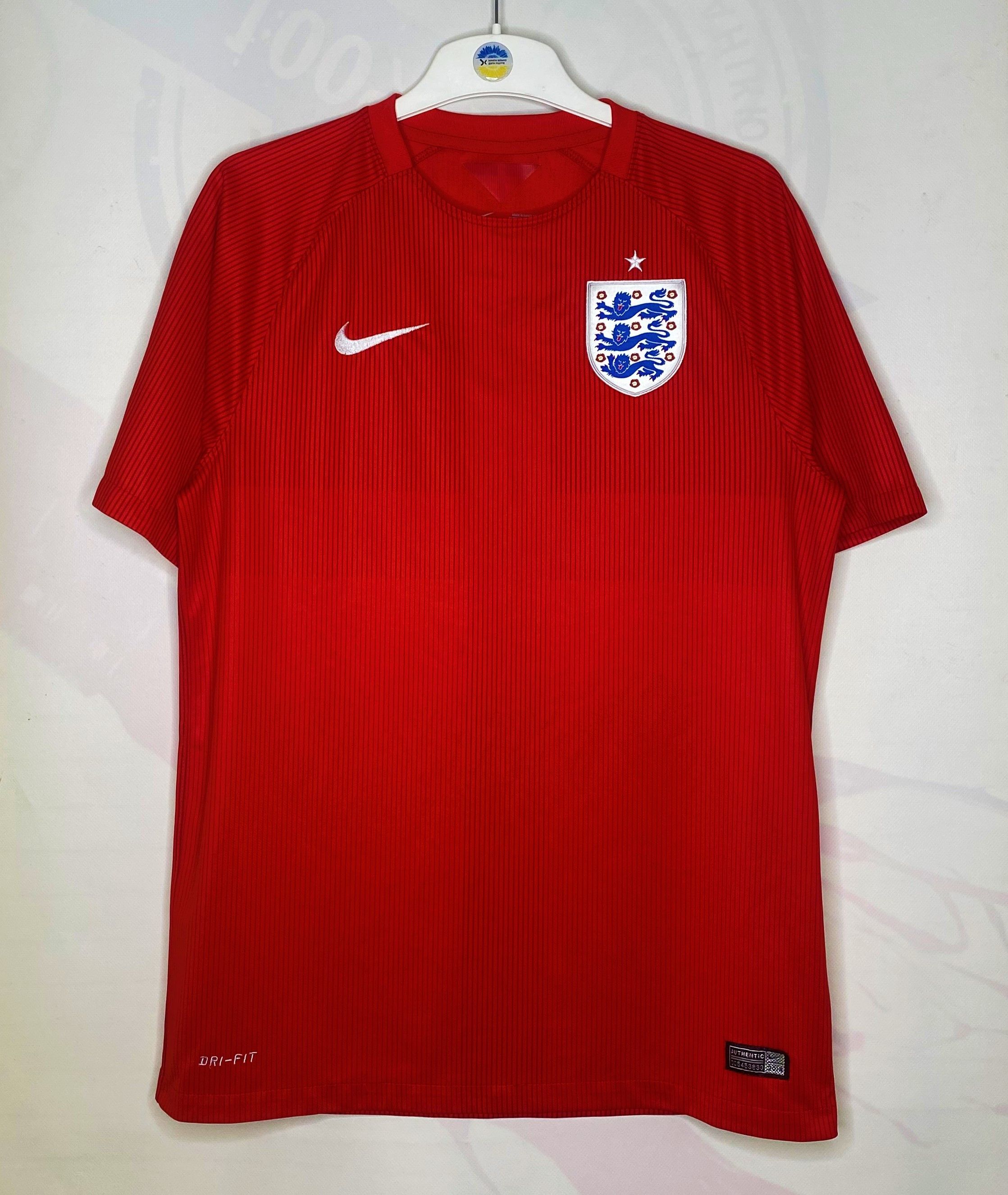Nike ENGLAND TEAM 2014 2015 AWAY FOOTBALL SHIRT SOCCER JERSEY Size US M / EU 48-50 / 2 - 1 Thumbnail