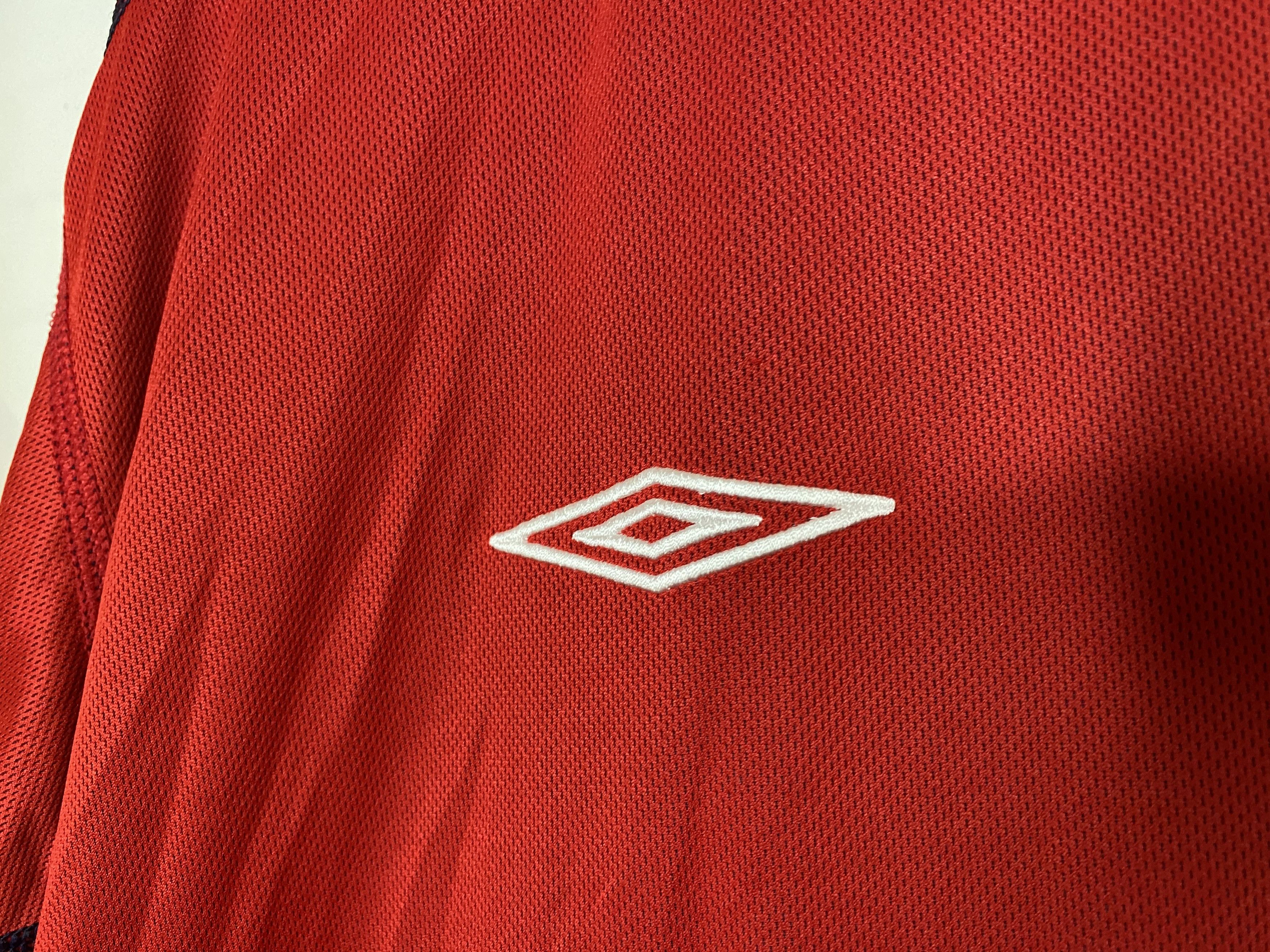 UEFA × Umbro ENGLAND 2002-04 AWAY FOOTBALL SHIRT SOCCER JERSEY REVERSIBLE Size US XL / EU 56 / 4 - 7 Thumbnail