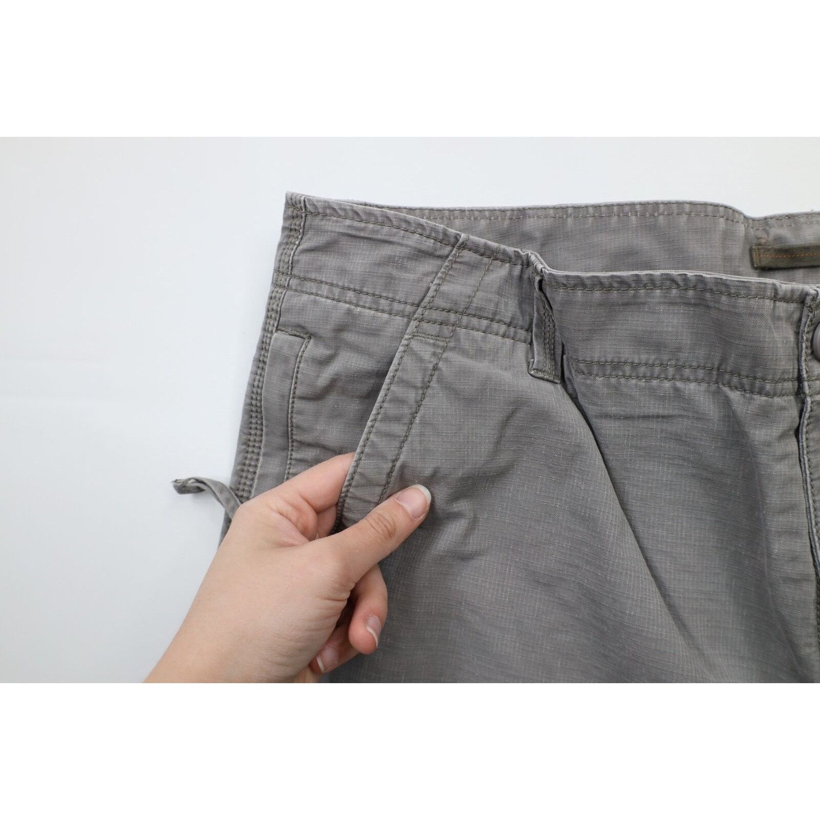 L.L. Bean × Vintage Vintage LL Bean Faded Flannel Lined Ripstop Wide Leg Pants Size US 40 / EU 56 - 4 Thumbnail