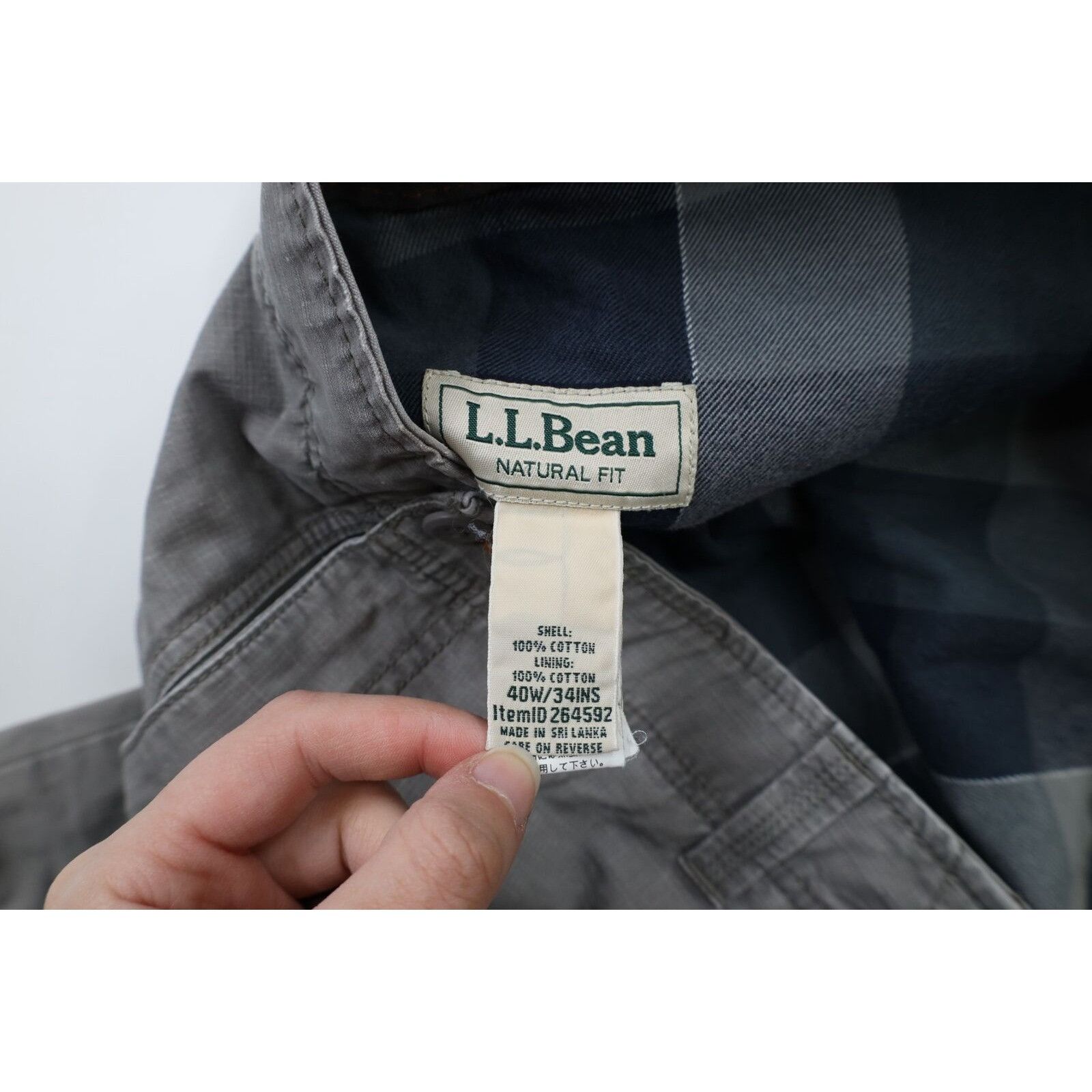 L.L. Bean × Vintage Vintage LL Bean Faded Flannel Lined Ripstop Wide Leg Pants Size US 40 / EU 56 - 6 Thumbnail