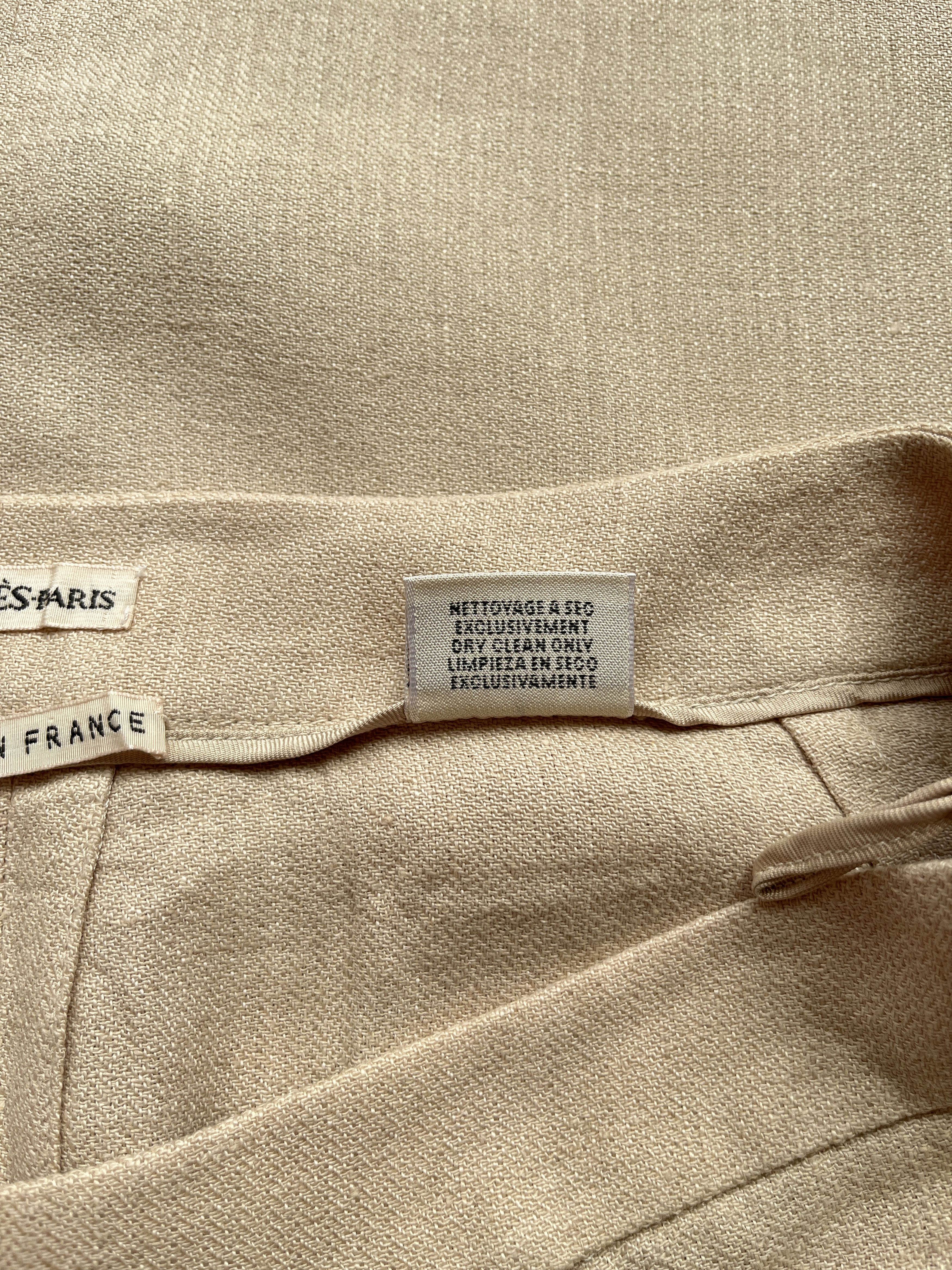 ⚡️QUICK SALE⚡️Hermes by Margiela Beige Linen Skirt