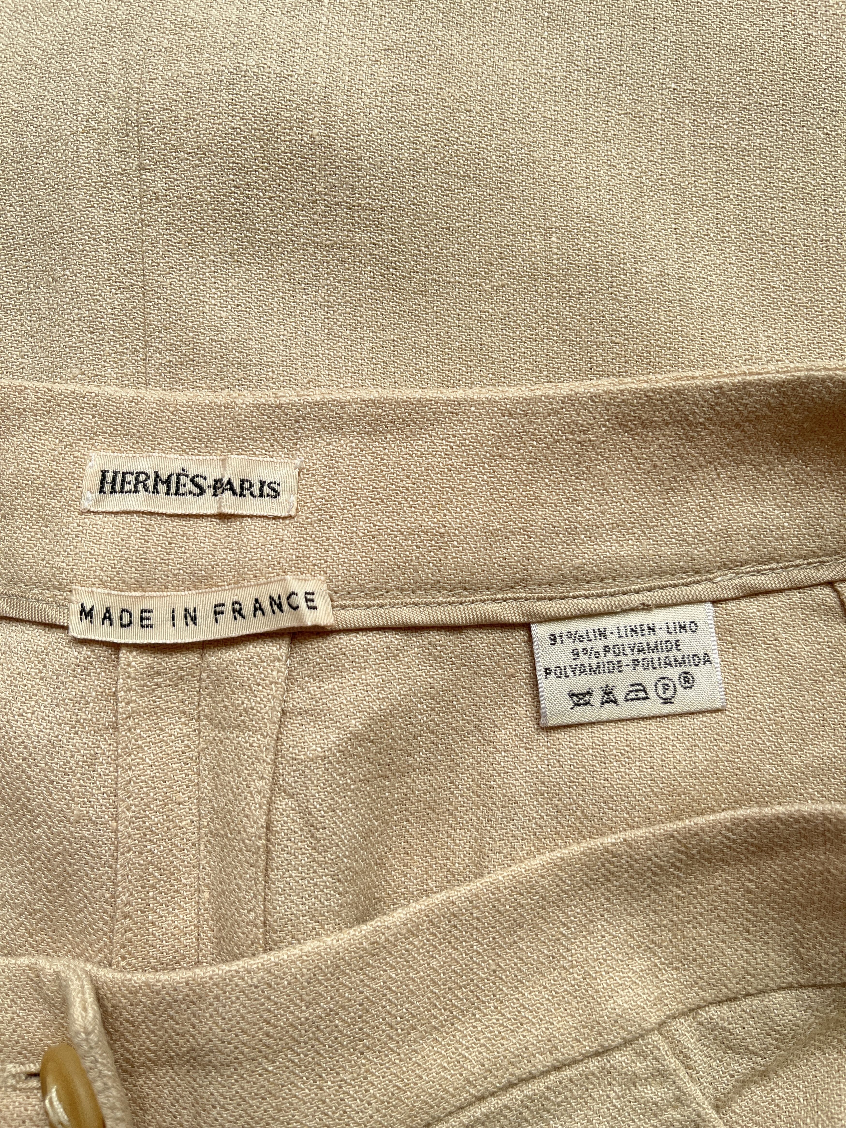 ⚡️QUICK SALE⚡️Hermes by Margiela Beige Linen Skirt