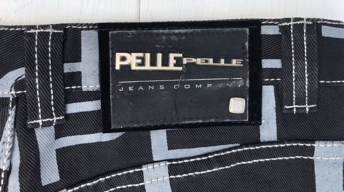 Marc Buchanan × Pelle Pelle × Vintage 🔥Sick Art Pelle Pelle Monogram Hip Hop Baggy Pant Jeans🔥 Size US 32 / EU 48 - 9 Thumbnail