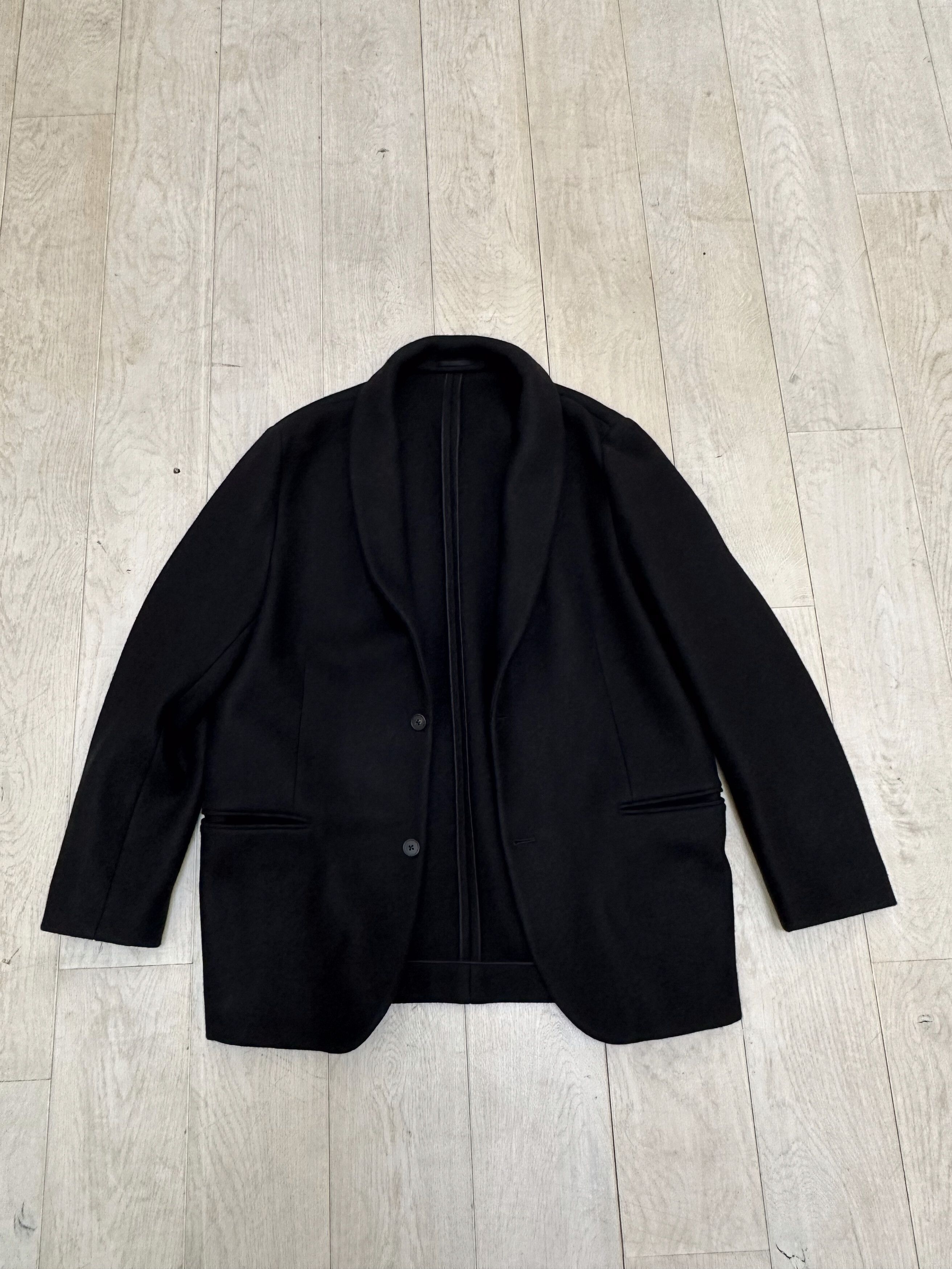 Pre-owned The Row 4k$ Cashmere Blazer Size 56 In Black