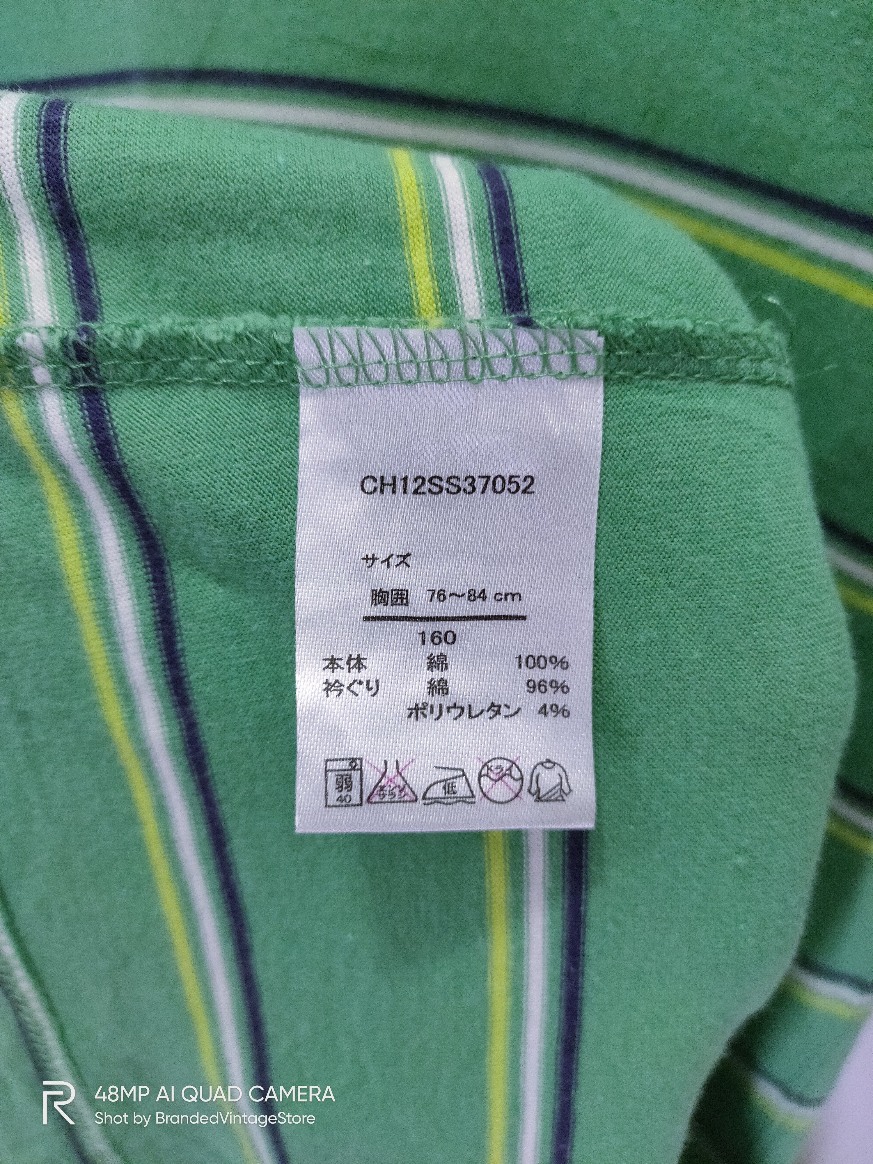 Cherokee × Solid and Striped CHEROKEE Never Worn New Striped Green Streetwear Tee Shirt Size US M / EU 48-50 / 2 - 5 Thumbnail