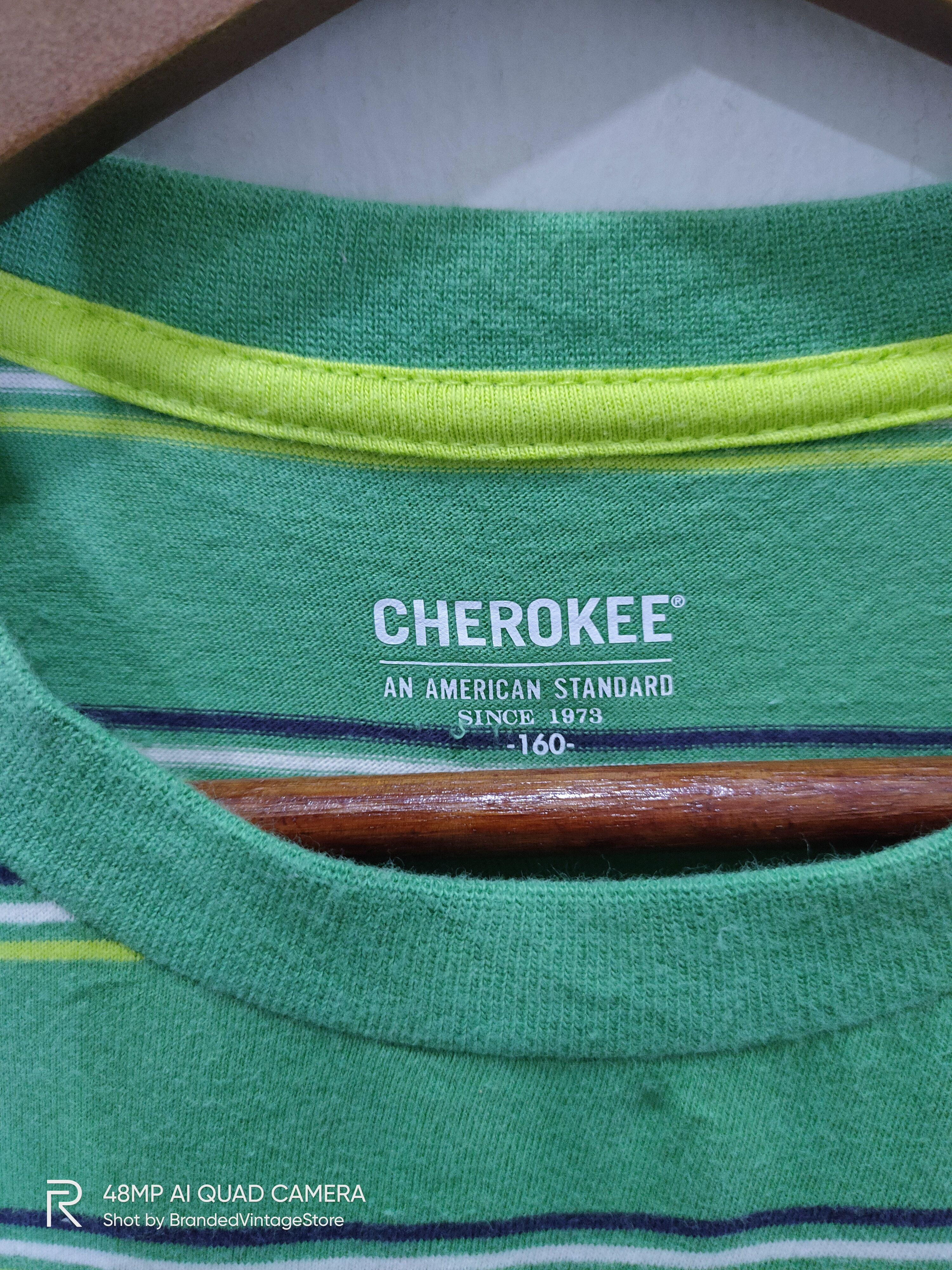 Cherokee × Solid and Striped CHEROKEE Never Worn New Striped Green Streetwear Tee Shirt Size US M / EU 48-50 / 2 - 4 Thumbnail