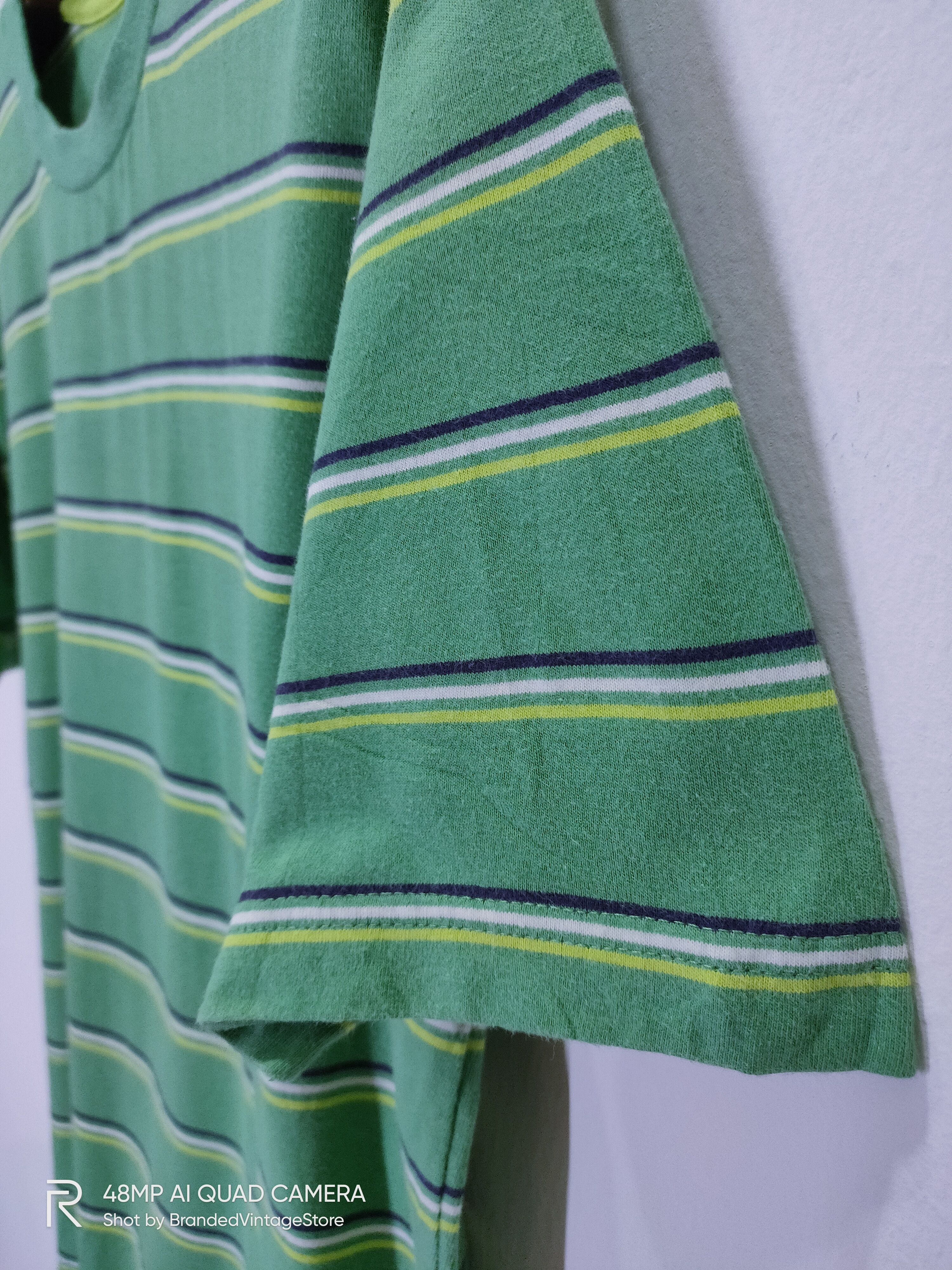 Cherokee × Solid and Striped CHEROKEE Never Worn New Striped Green Streetwear Tee Shirt Size US M / EU 48-50 / 2 - 3 Thumbnail