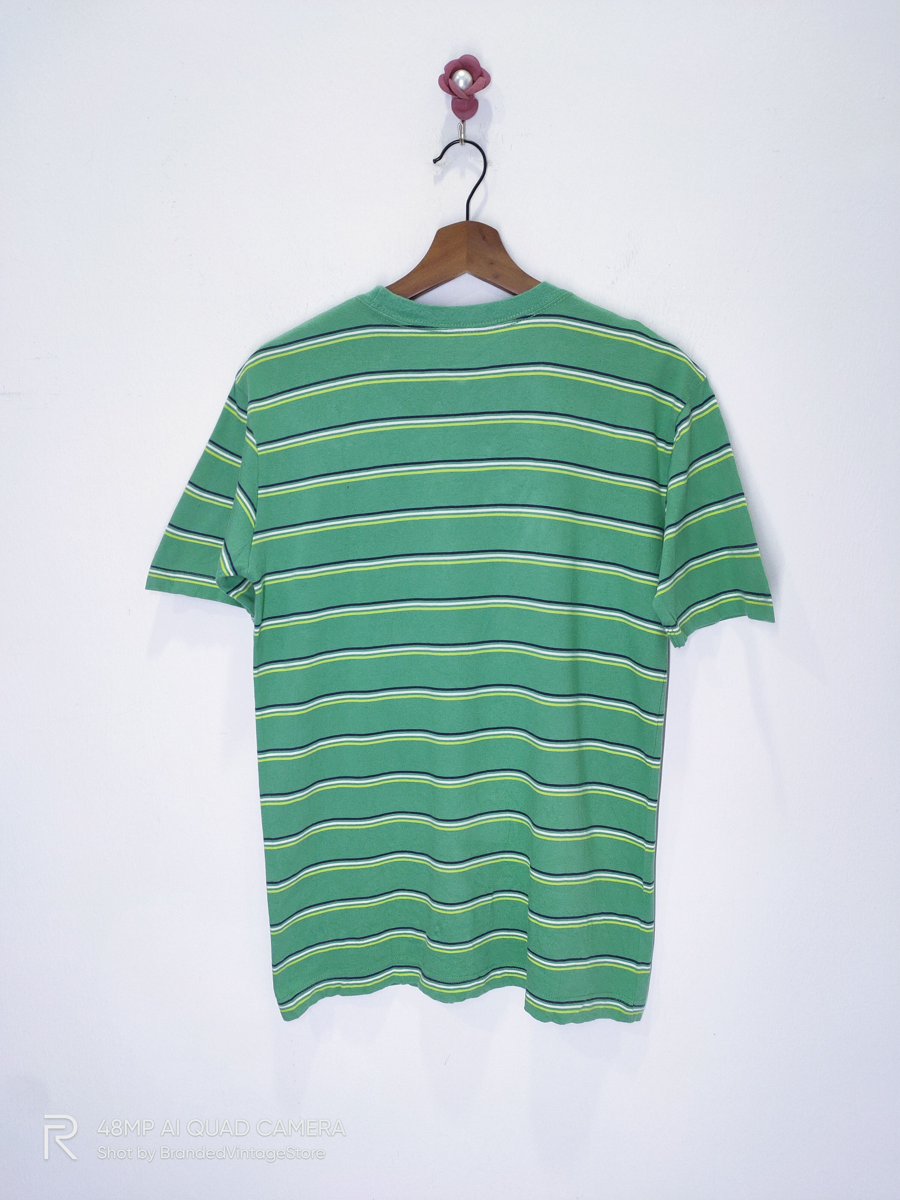 Cherokee × Solid and Striped CHEROKEE Never Worn New Striped Green Streetwear Tee Shirt Size US M / EU 48-50 / 2 - 2 Thumbnail