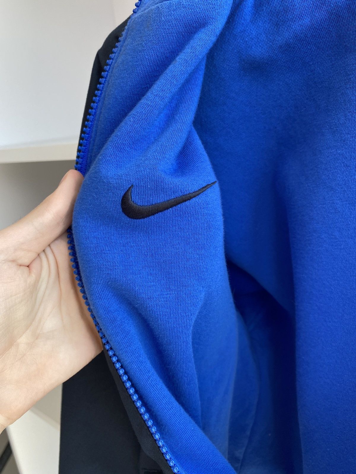 Nike × Vintage Vintage 90’s Nike Zip Track Jacket Blue Size US XL / EU 56 / 4 - 6 Thumbnail