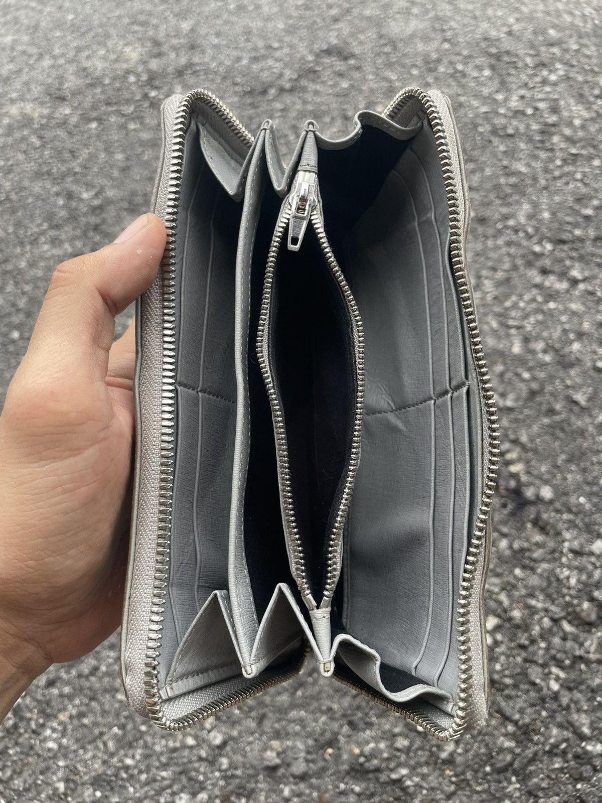 Vintage Vintage Balenciaga Paris Long Wallet Leather Size ONE SIZE - 8 Thumbnail