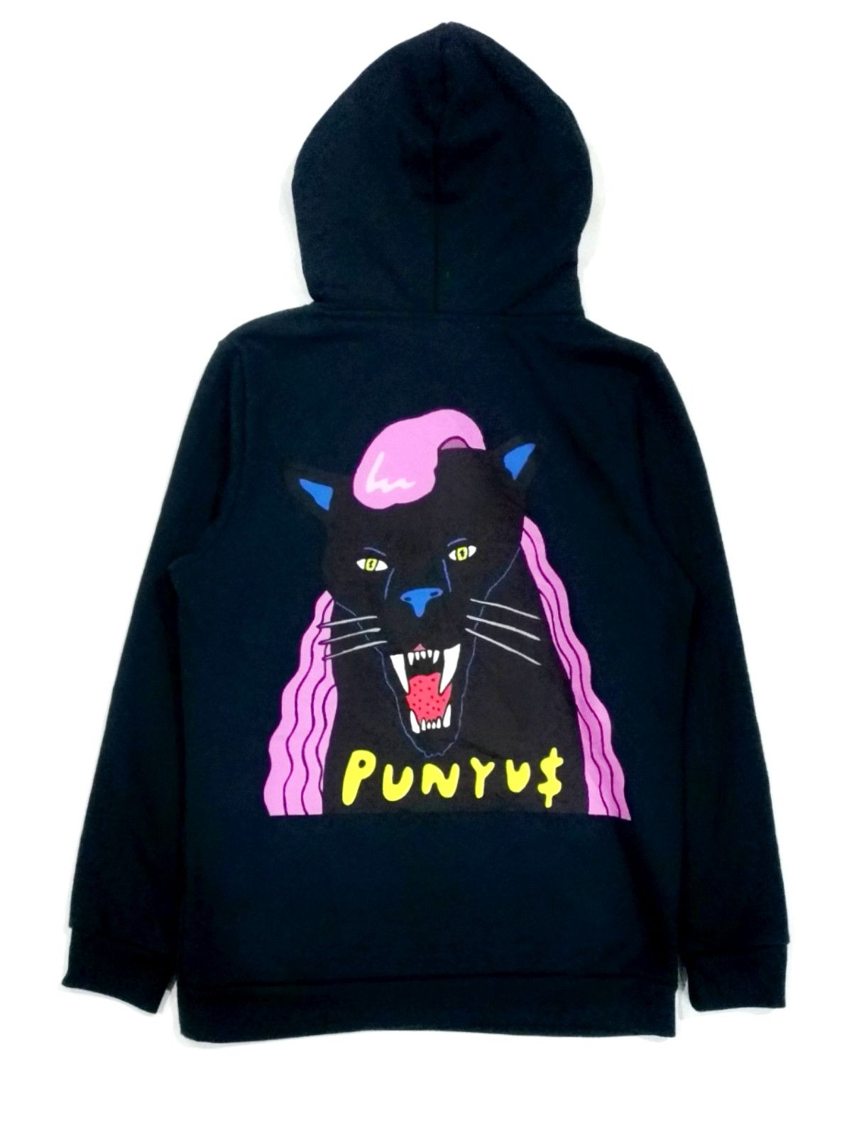 Japanese Brand RARE! PUNYU$ BLACK NEON PUNK PANTHER HOODIE PULLOVER Size US S / EU 44-46 / 1 - 1 Thumbnail