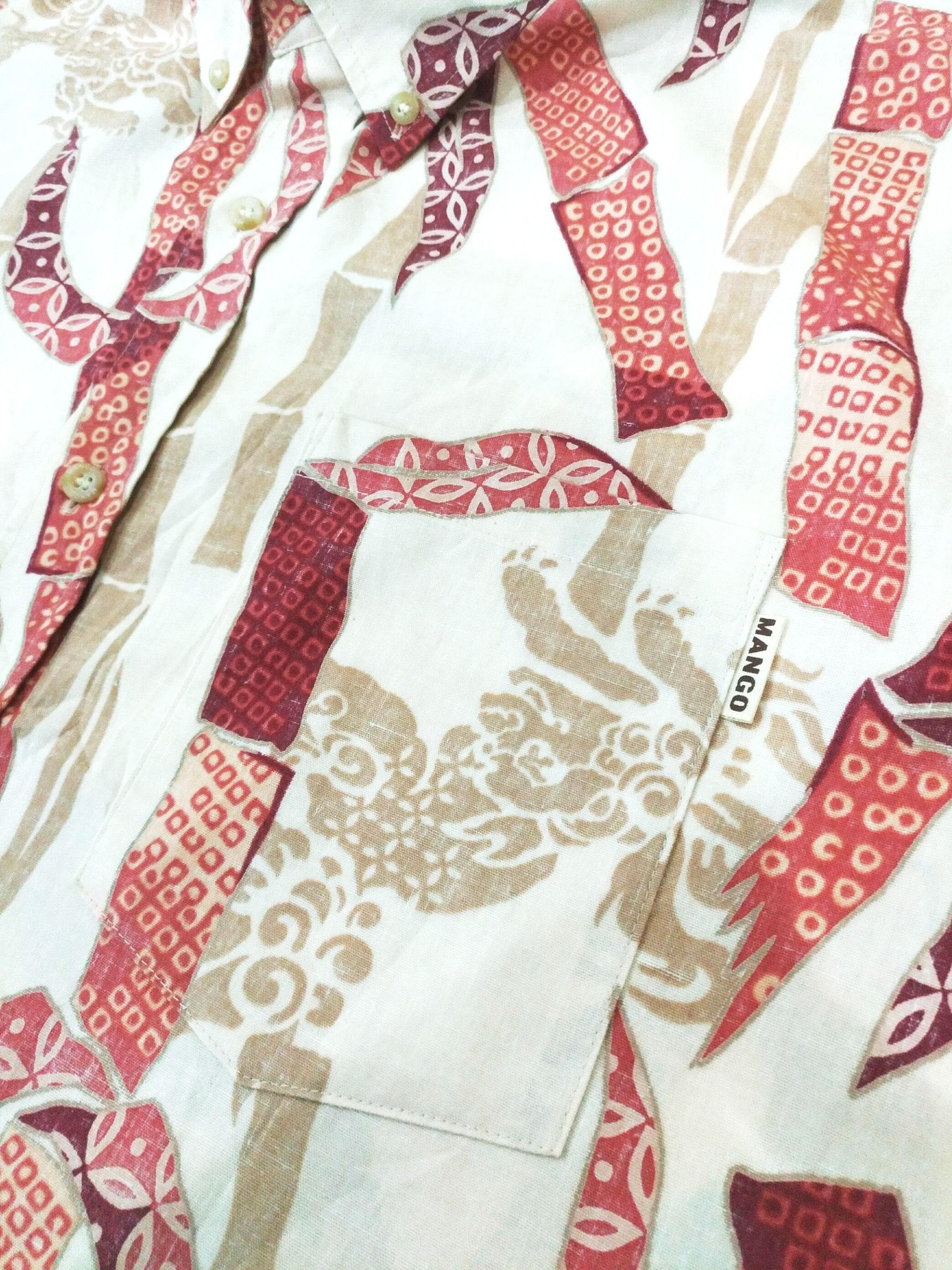 Japanese Brand × Mango RARE! MANGO OKINAWA JAPANESE MOTIF BUTTON UP SHIRT Size US XL / EU 56 / 4 - 7 Thumbnail