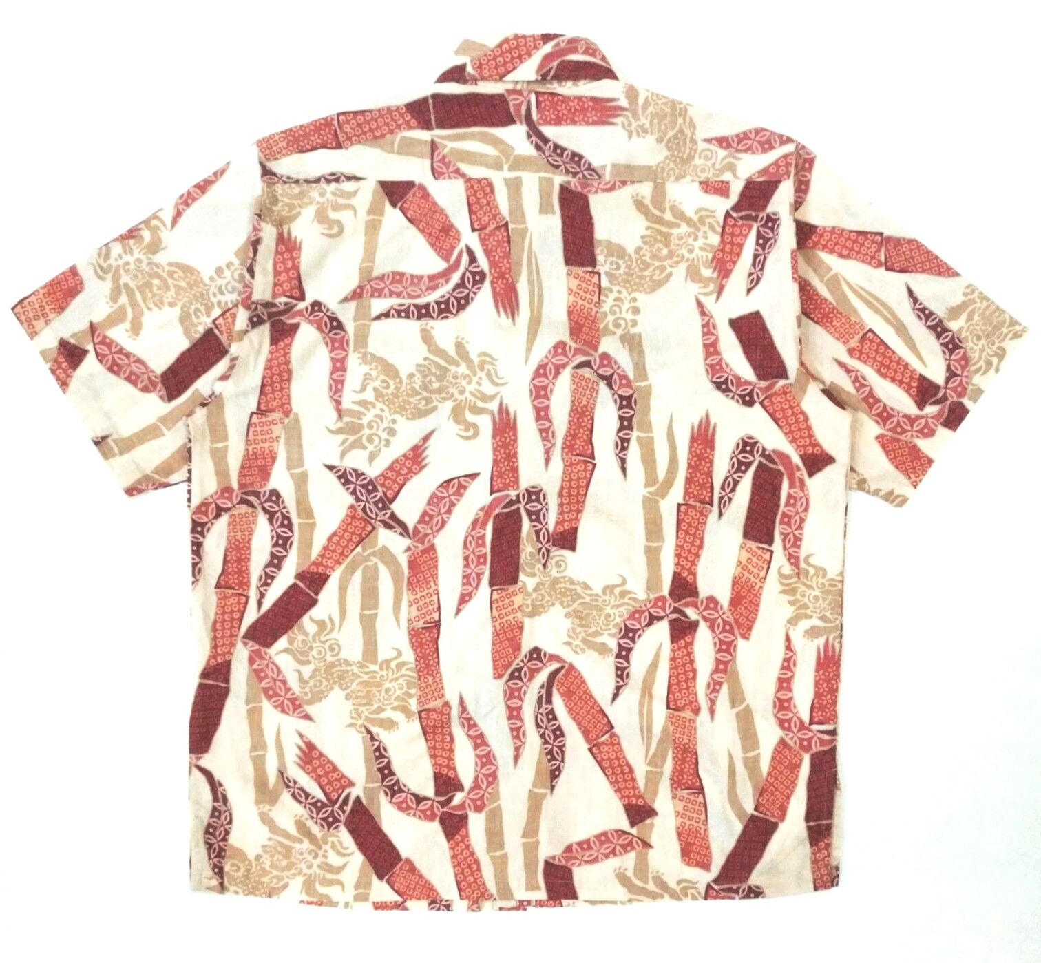 Japanese Brand × Mango RARE! MANGO OKINAWA JAPANESE MOTIF BUTTON UP SHIRT Size US XL / EU 56 / 4 - 2 Thumbnail