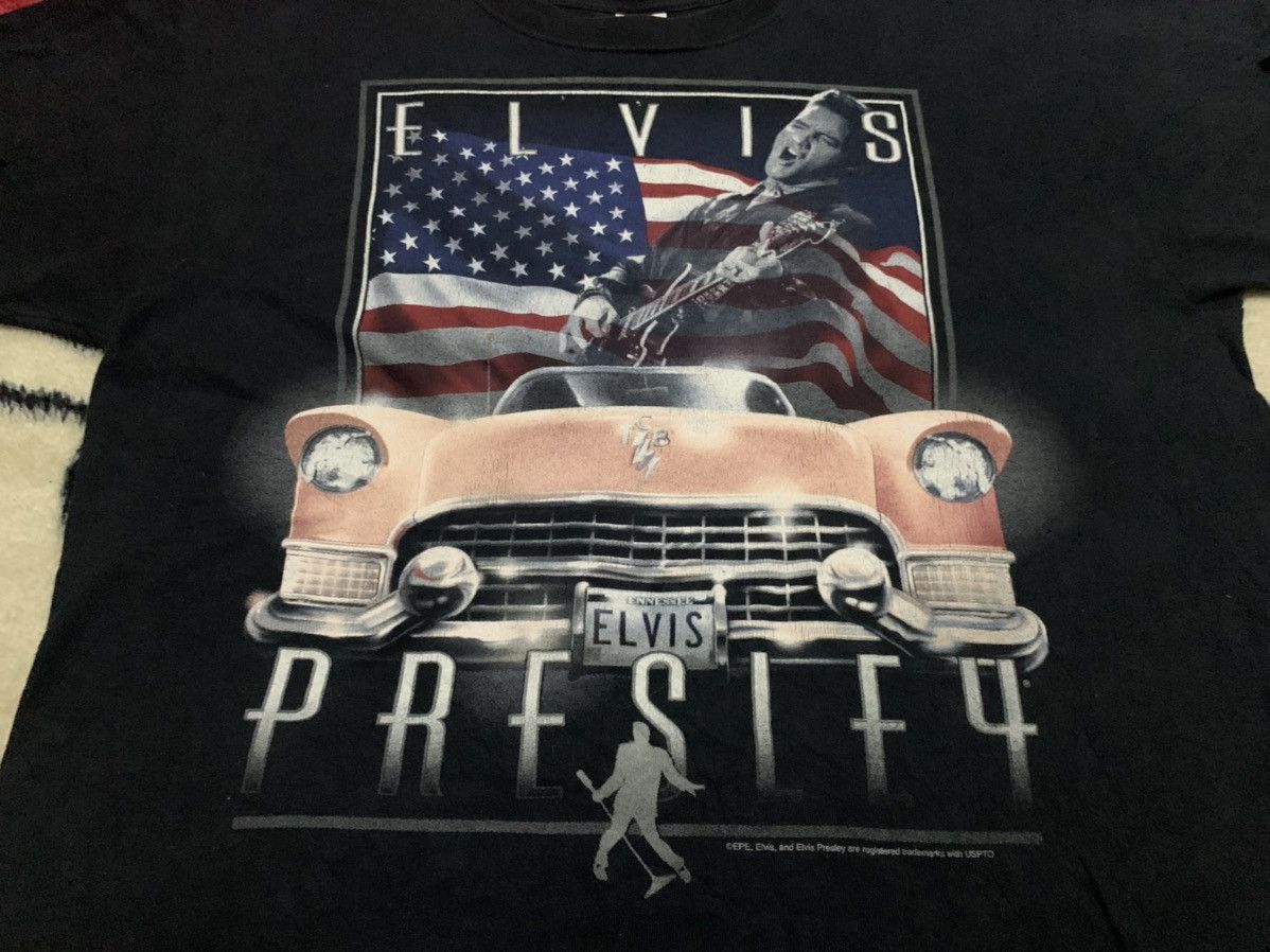Band Tees Vintage y2k elvis presley nice design Size US L / EU 52-54 / 3 - 4 Thumbnail
