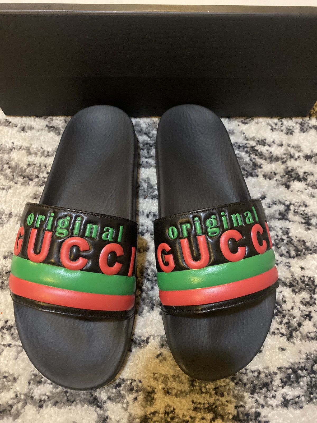 Original Gucci Slides Gucci White Rubber  main image 2